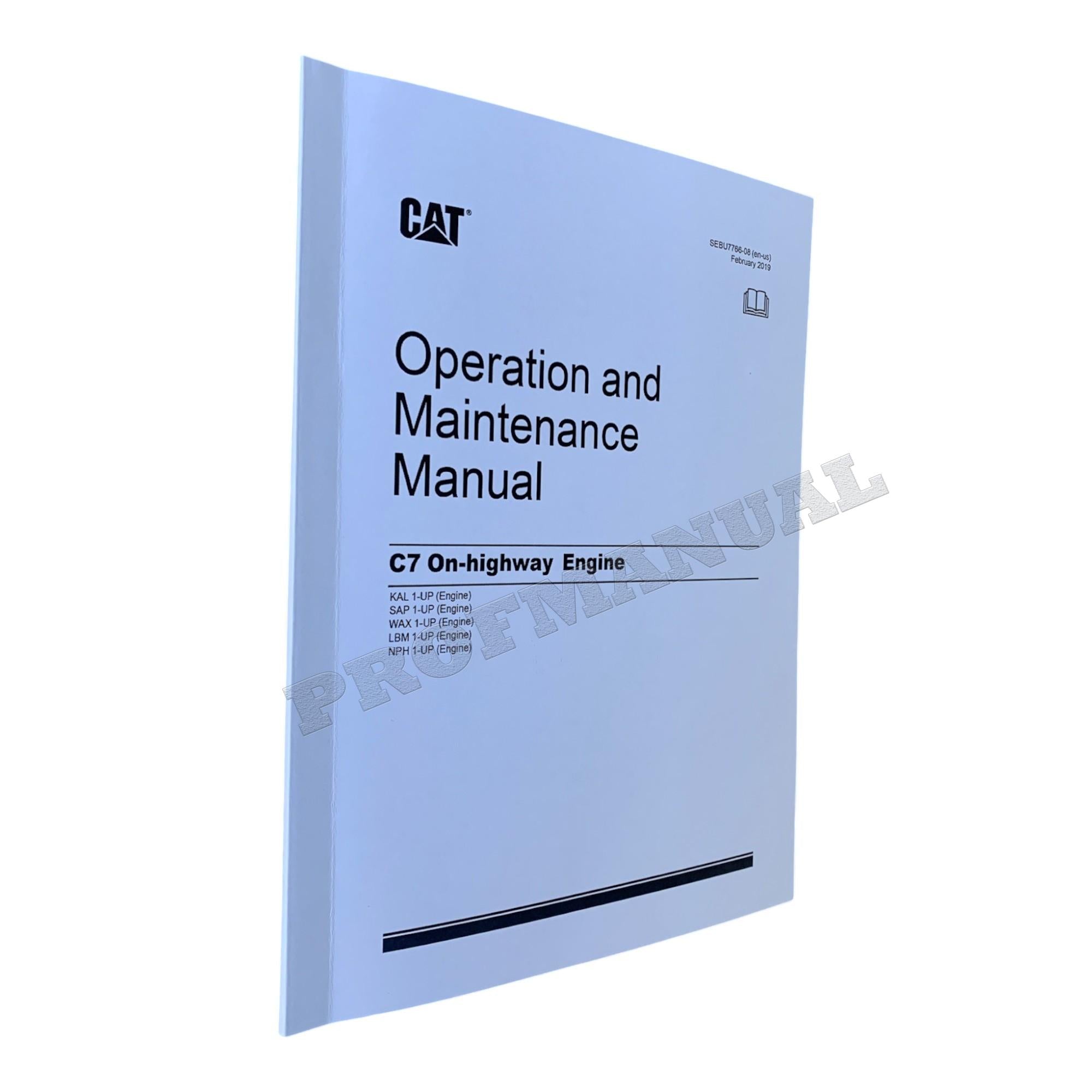 Caterpillar C7 On-Highway Truck Engine Full Service Manual *Send serial number