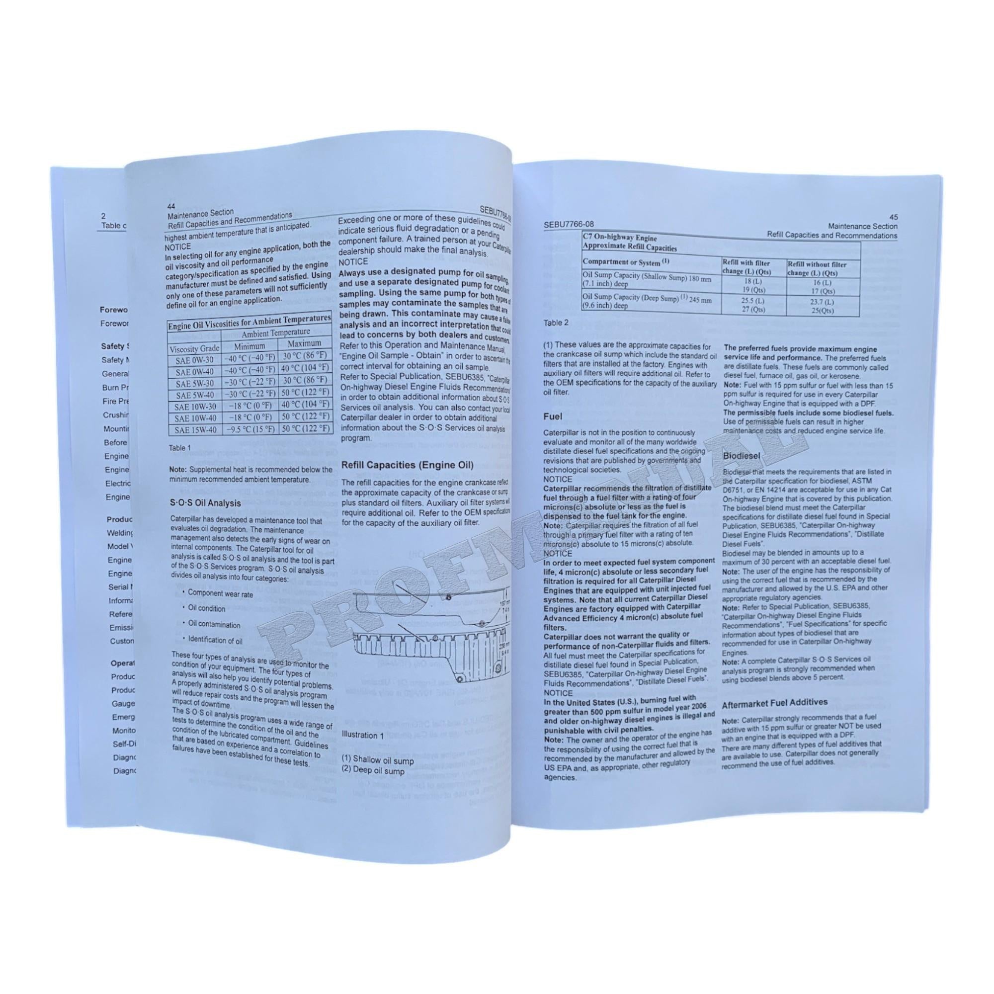 Caterpillar C7 On-Highway Truck Engine Full Service Manual *Send serial number