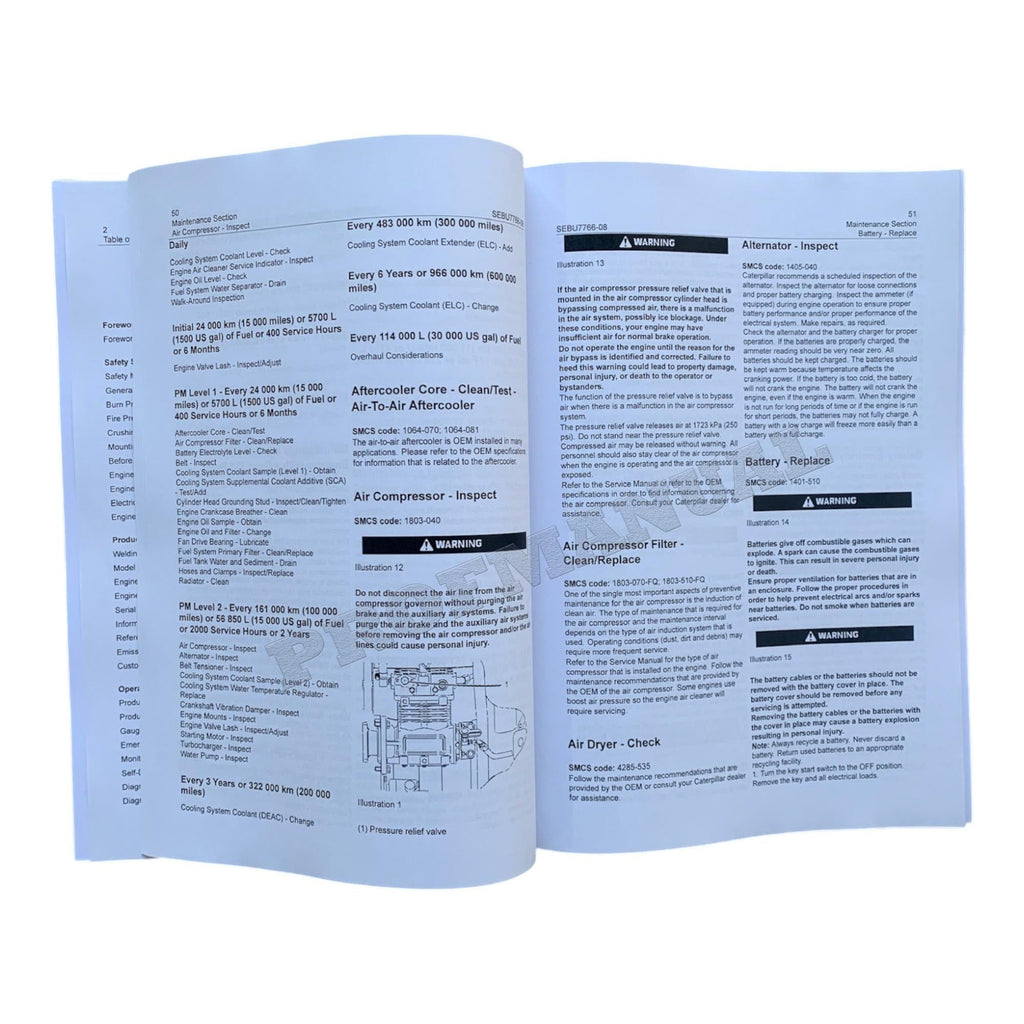 Caterpillar C7 On-Highway Truck Engine Full Service Manual *Send serial number