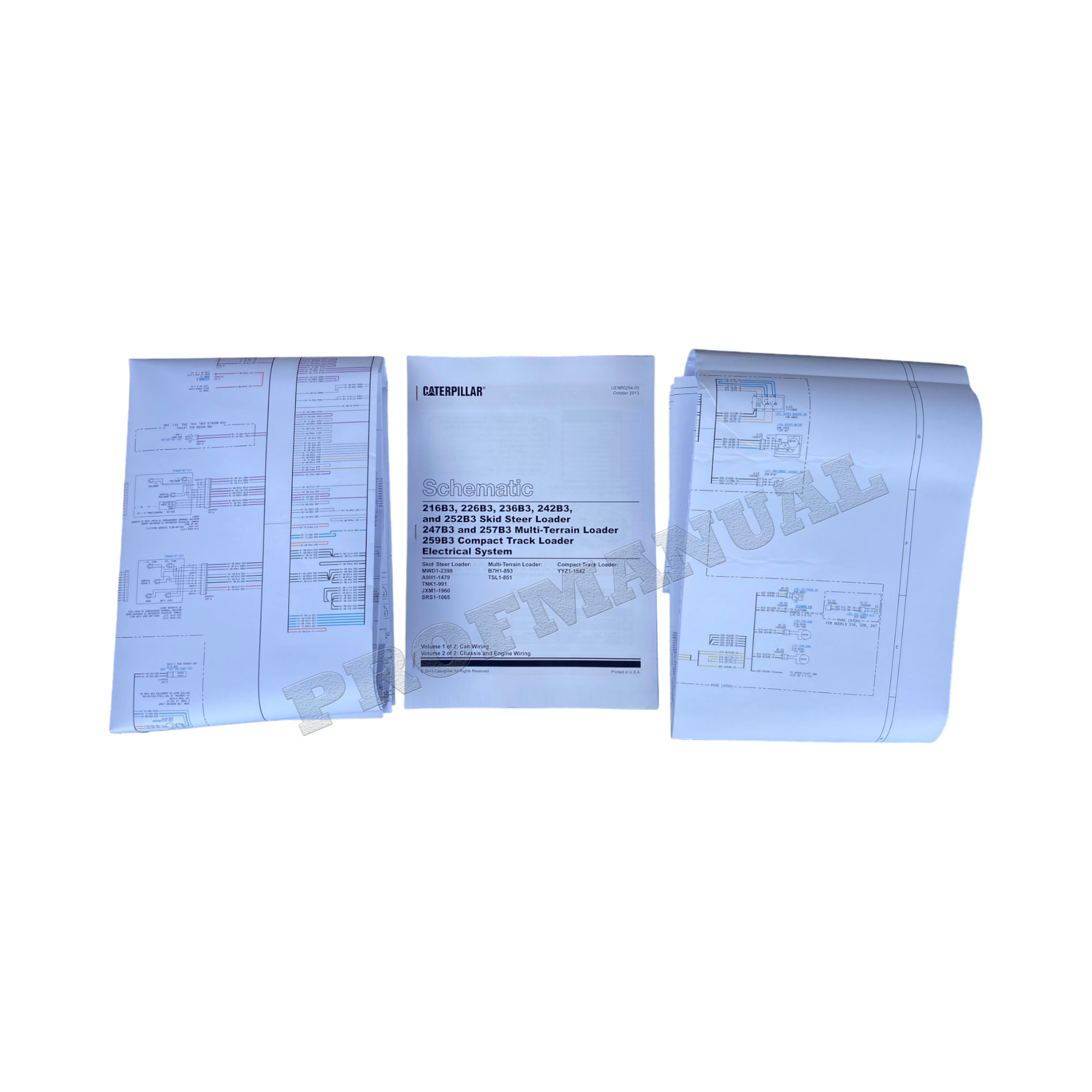 Manual de servicio del esquema eléctrico del cargador Caterpillar 252B3, 247B3, 257B3 y 259B3