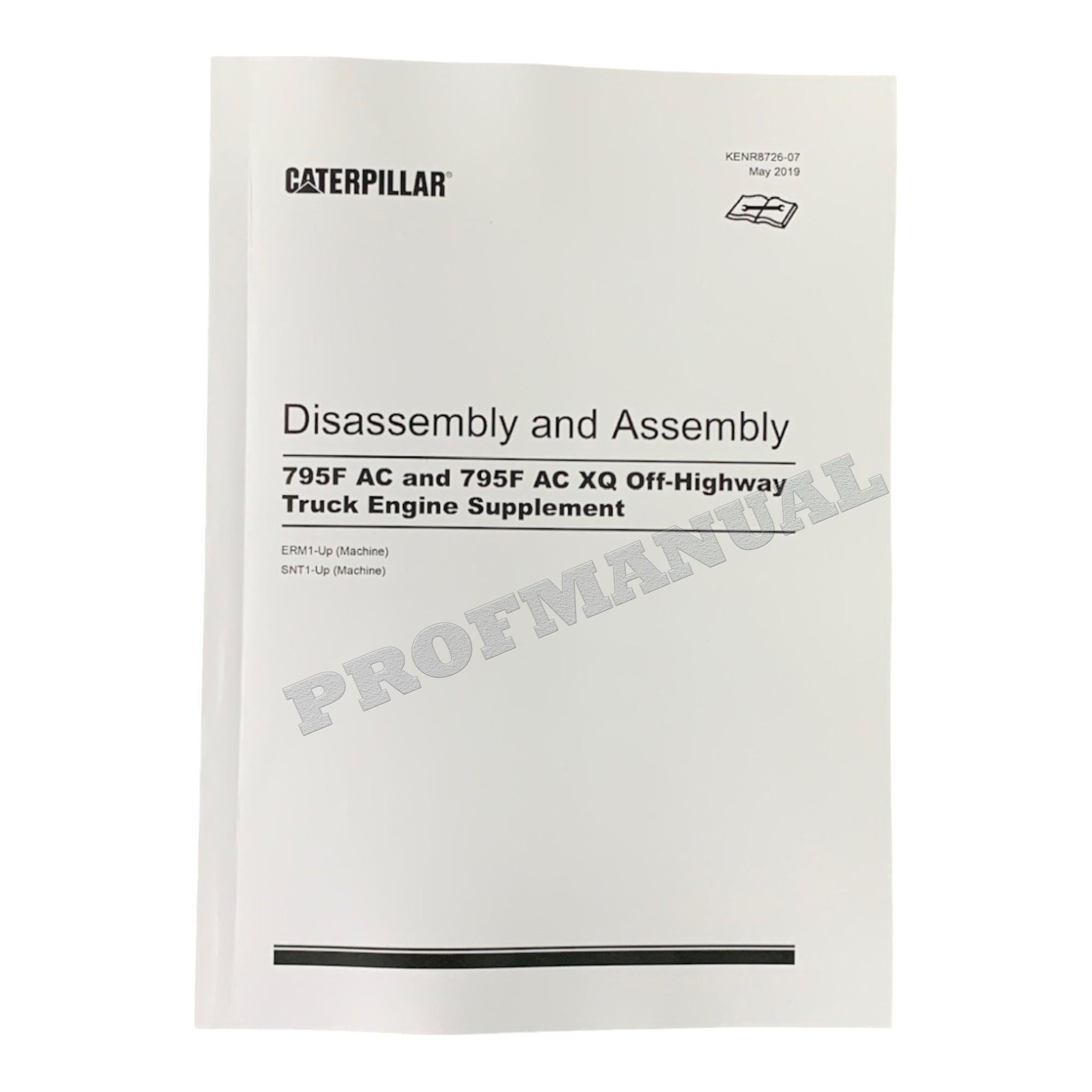Caterpillar C175-16 C175-20 Engine Truck Disassem Assem Test Adjust Full Service Manual