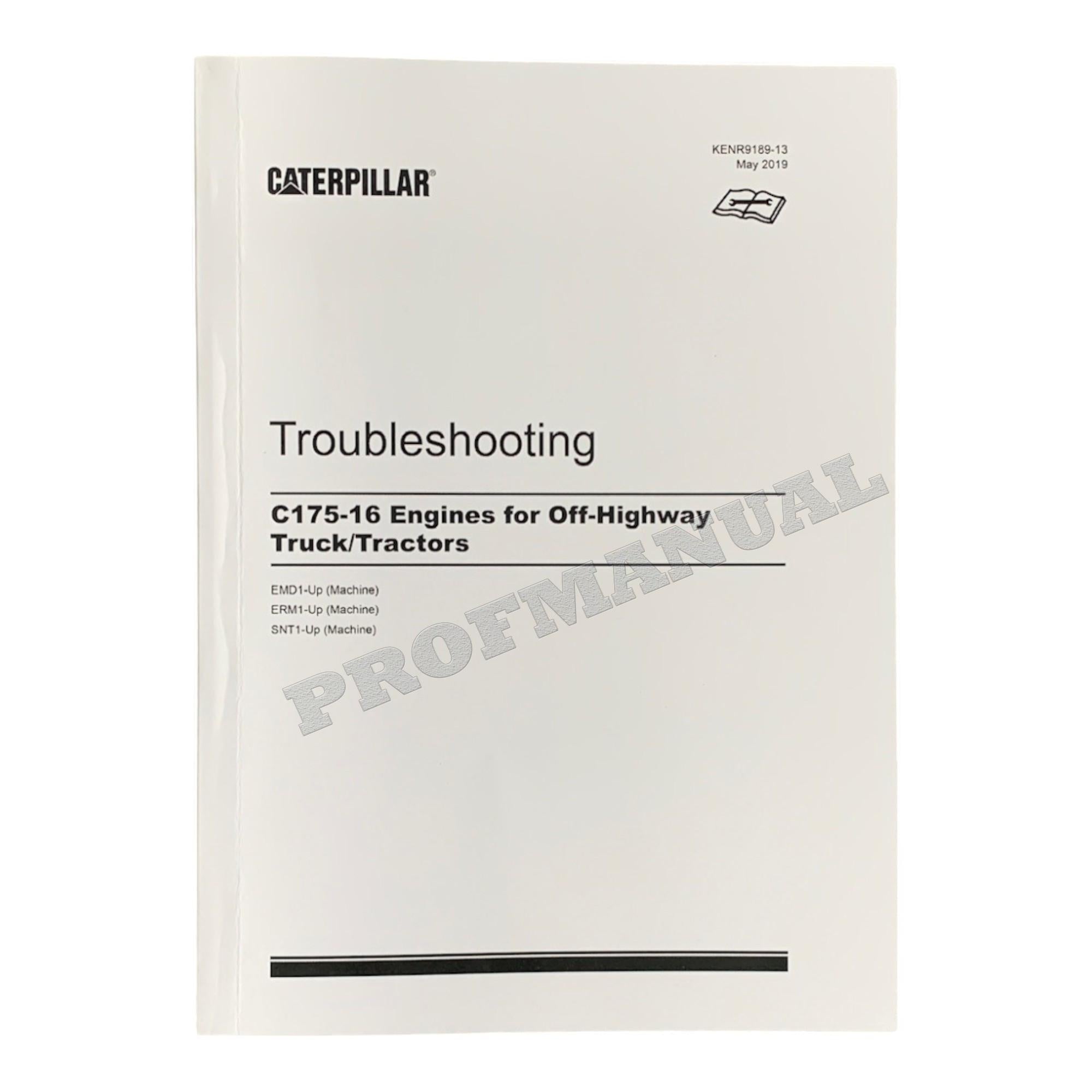 Caterpillar C175-16 C175-20 Engine Truck Disassem Assem Test Adjust Full Service Manual