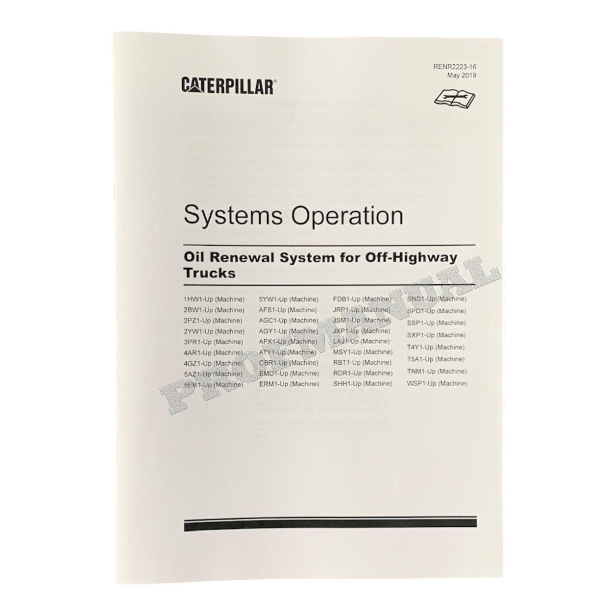 Caterpillar C175-16 C175-20 Engine Truck Disassem Assem Test Adjust Full Service Manual