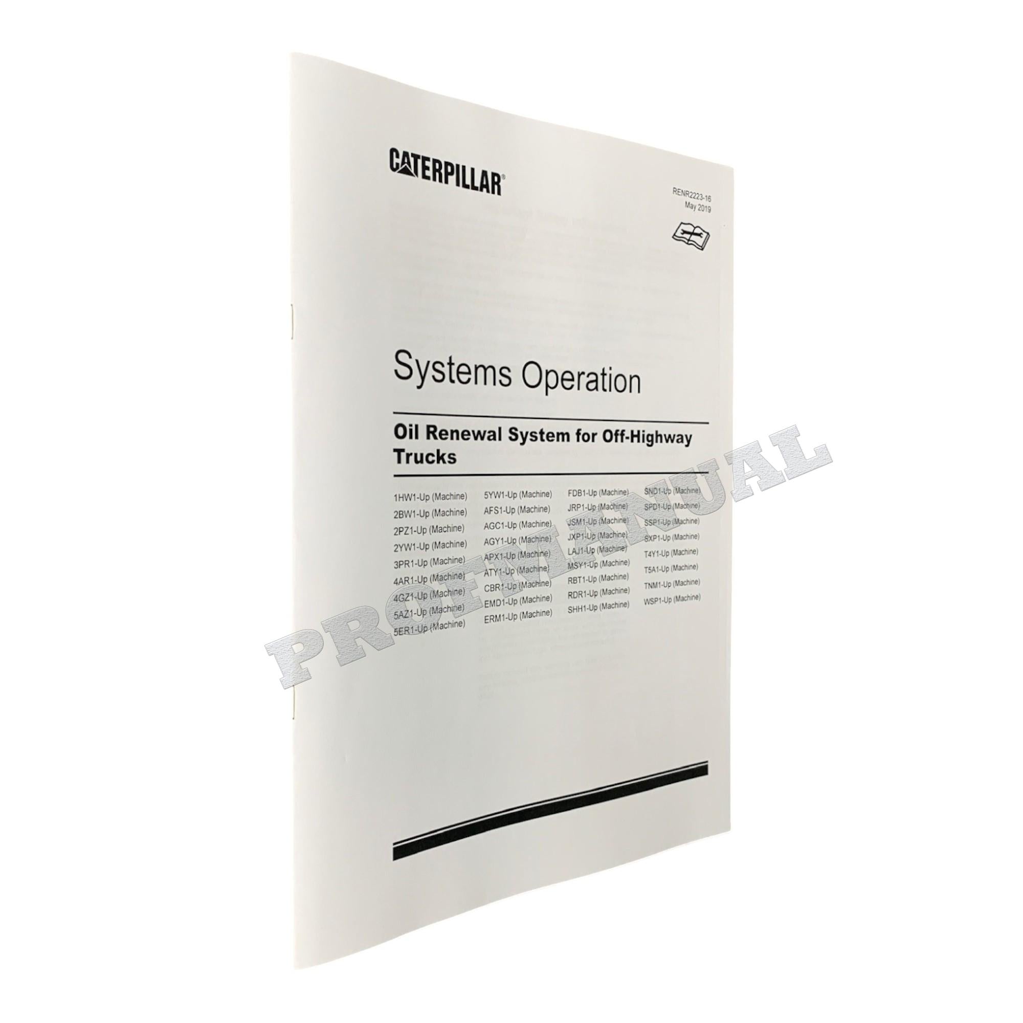 Caterpillar C175-16 C175-20 Engine Truck Disassem Assem Test Adjust Full Service Manual