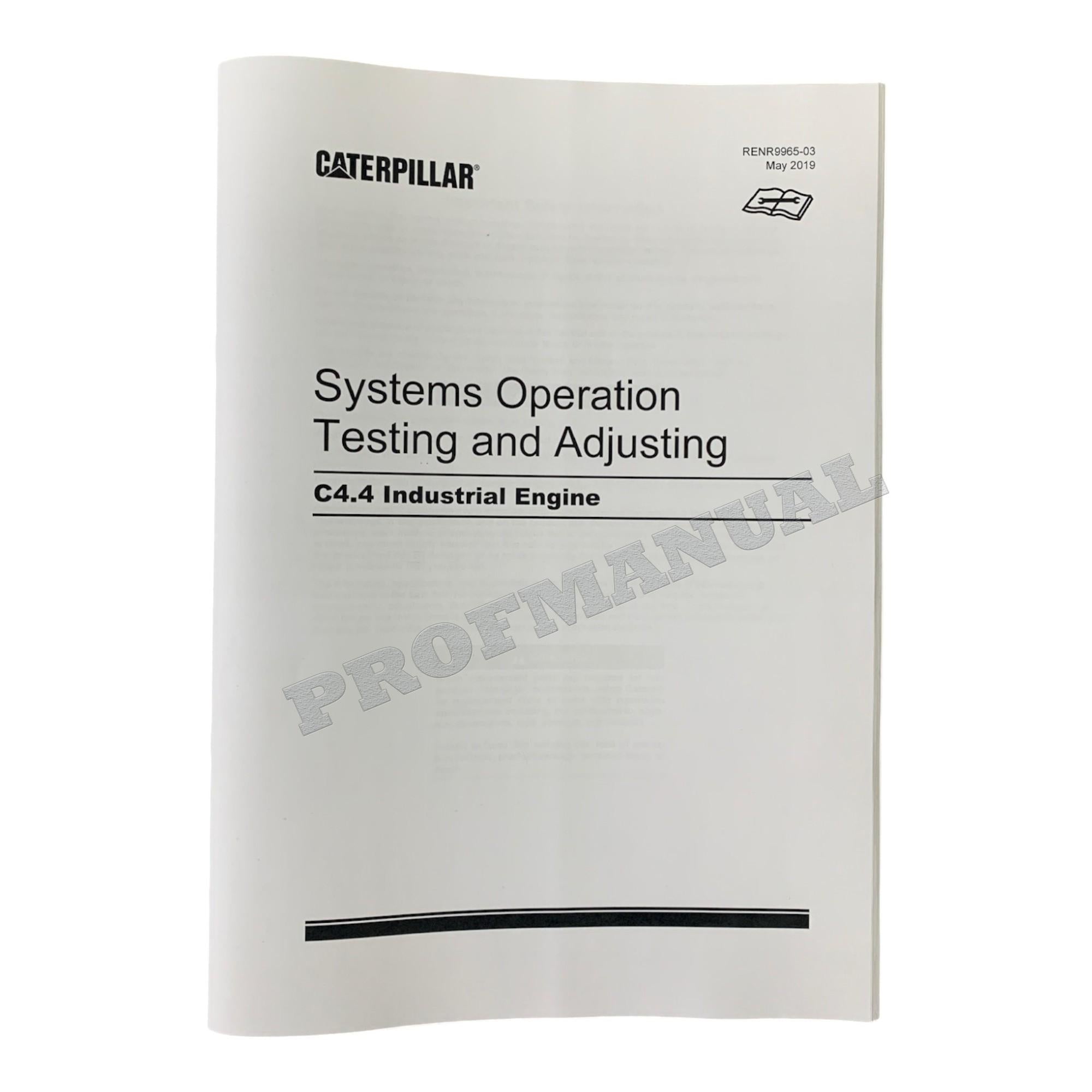 Caterpillar C4.4 Generator Set Full Service Manual *Send serial number