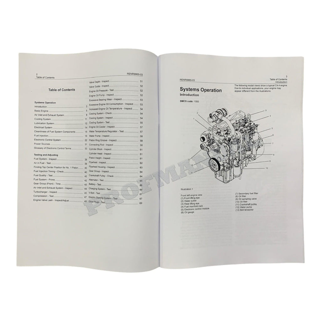 Caterpillar C4.4 Generator Set Full Service Manual *Send serial number