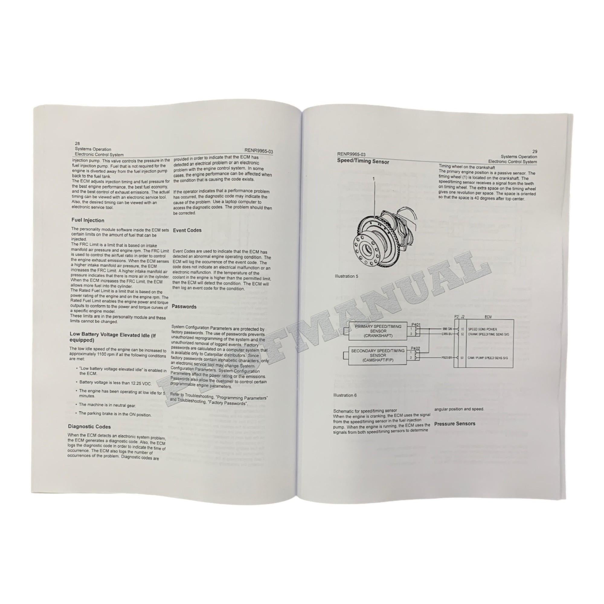 Caterpillar C4.4 Generator Set Full Service Manual *Send serial number