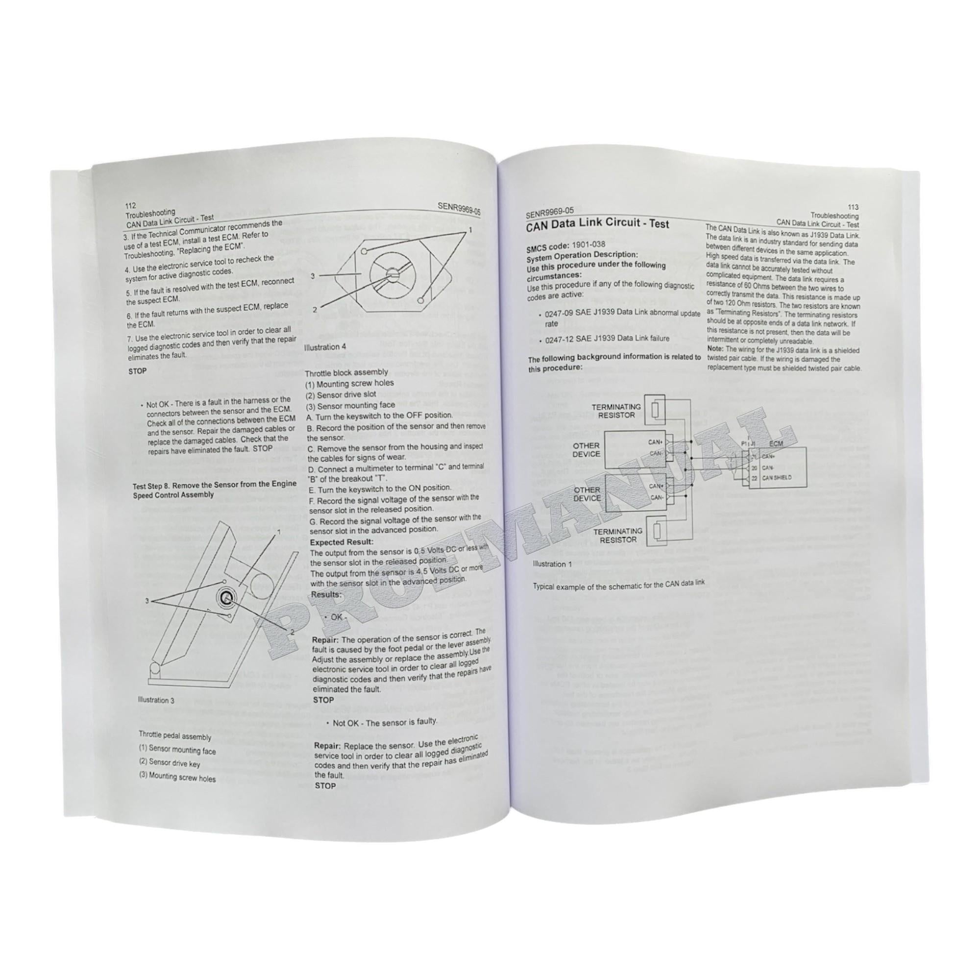 Caterpillar C4.4 Generator Set Full Service Manual *Send serial number