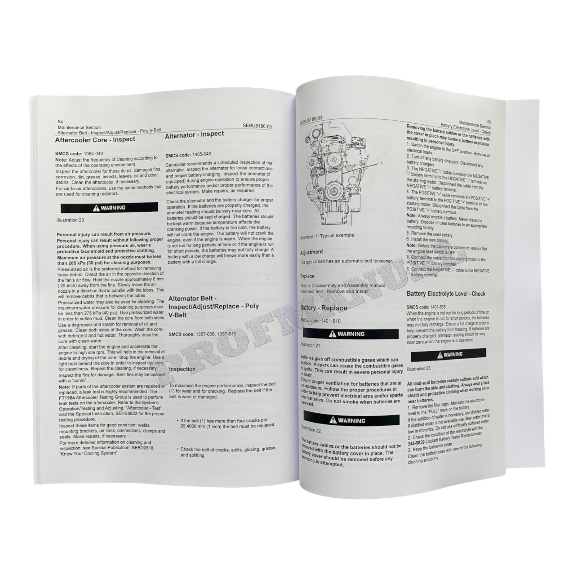 Caterpillar C4.4 Generator Set Full Service Manual *Send serial number