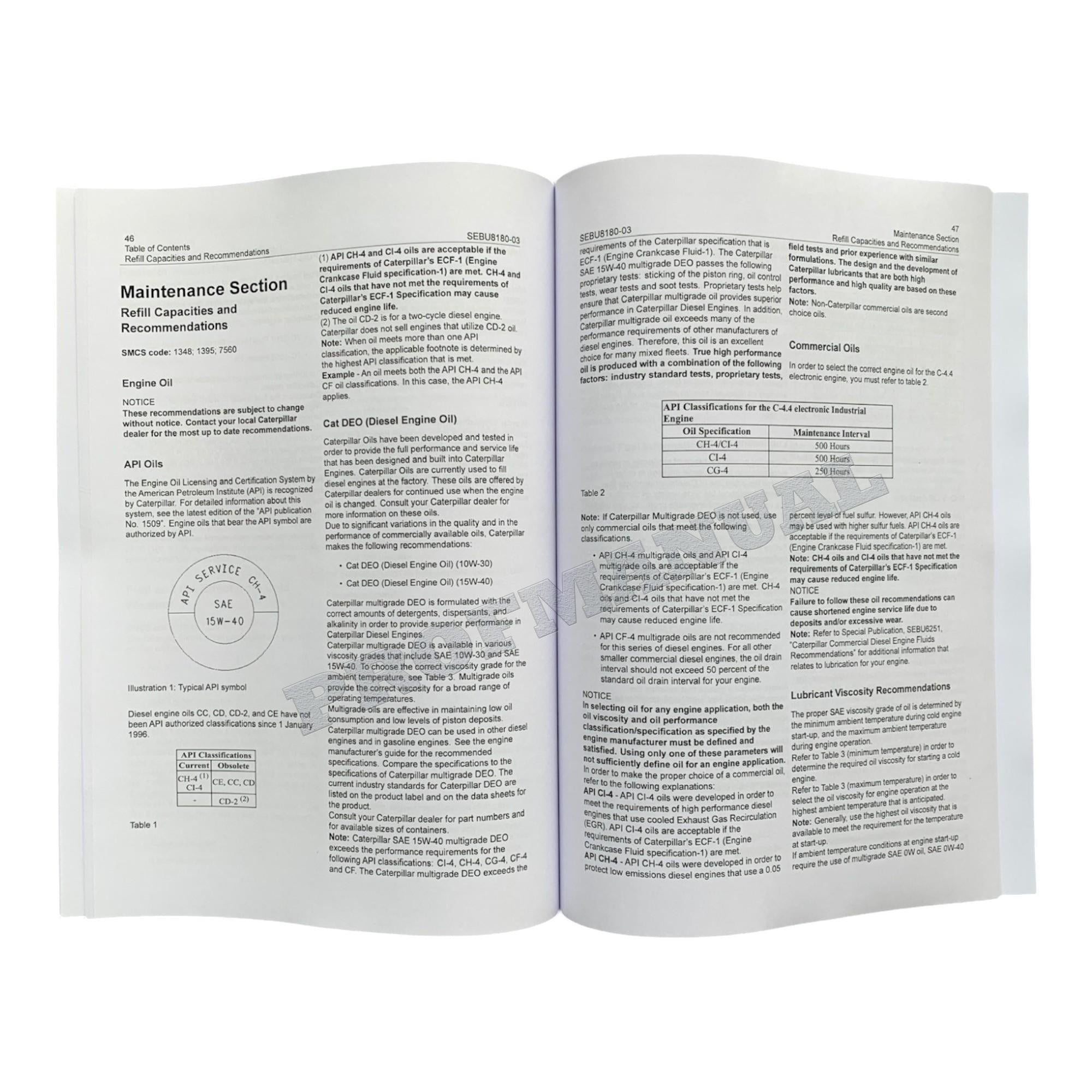 Caterpillar C4.4 Generator Set Full Service Manual *Send serial number