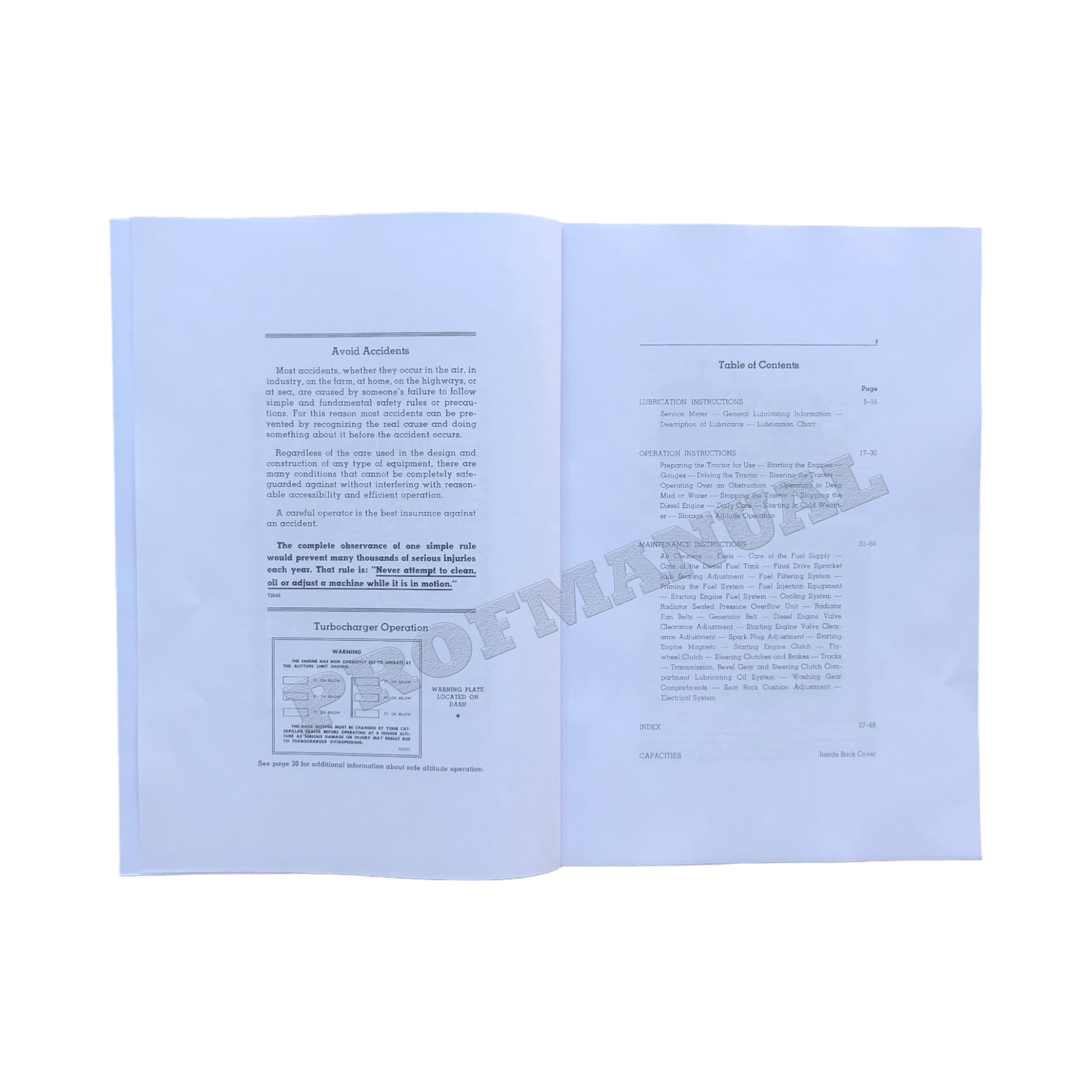 Manual de mantenimiento del operador del tractor Caterpillar D7 47A1-Up