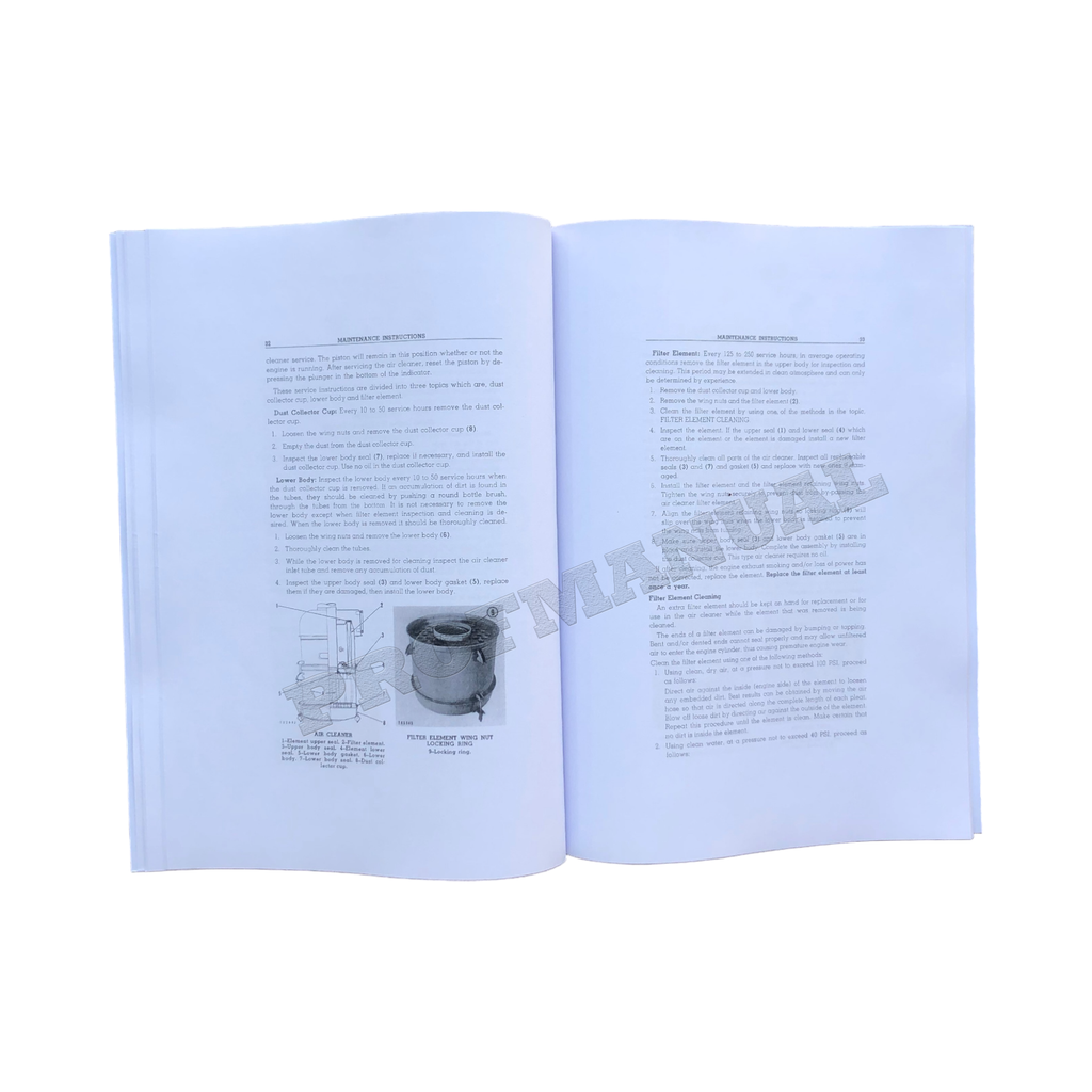 Manual de mantenimiento del operador del tractor Caterpillar D7 47A1-Up