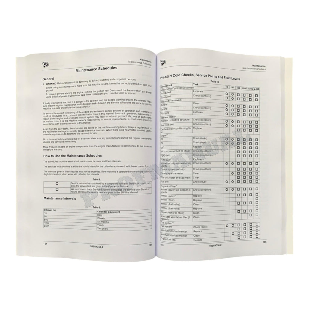 JCB 135 150T 155 175 190T 205T 210 215 Skid Steer Loader Operators Manual
