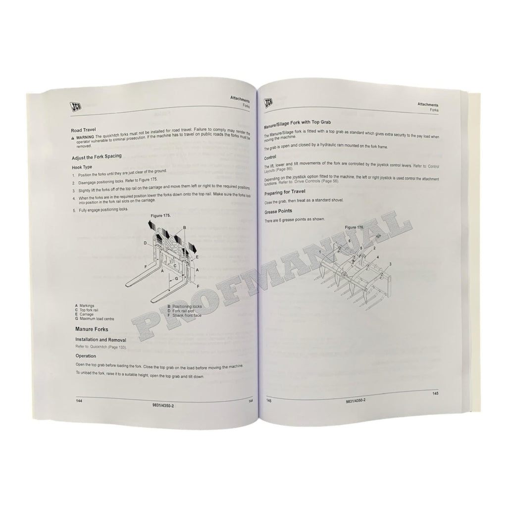 JCB 135 150T 155 175 190T 205T 210 215 Skid Steer Loader Operators Manual