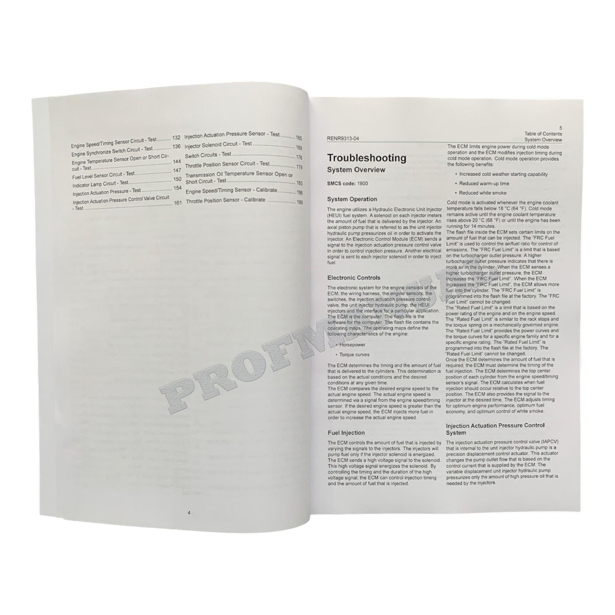 Caterpillar C7 Marine Engine Full Service Manual *Send serial number