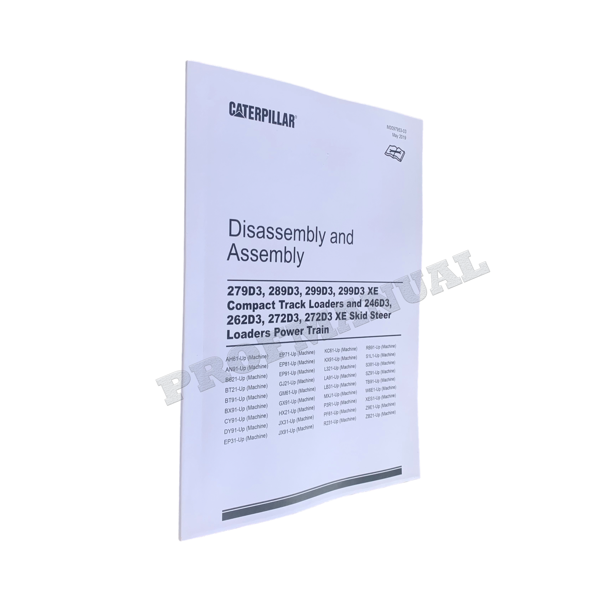 Manual de servicio del cargador Caterpillar 279D3, 289D3, 299D3, 246D3, 262D3 y 272D3
