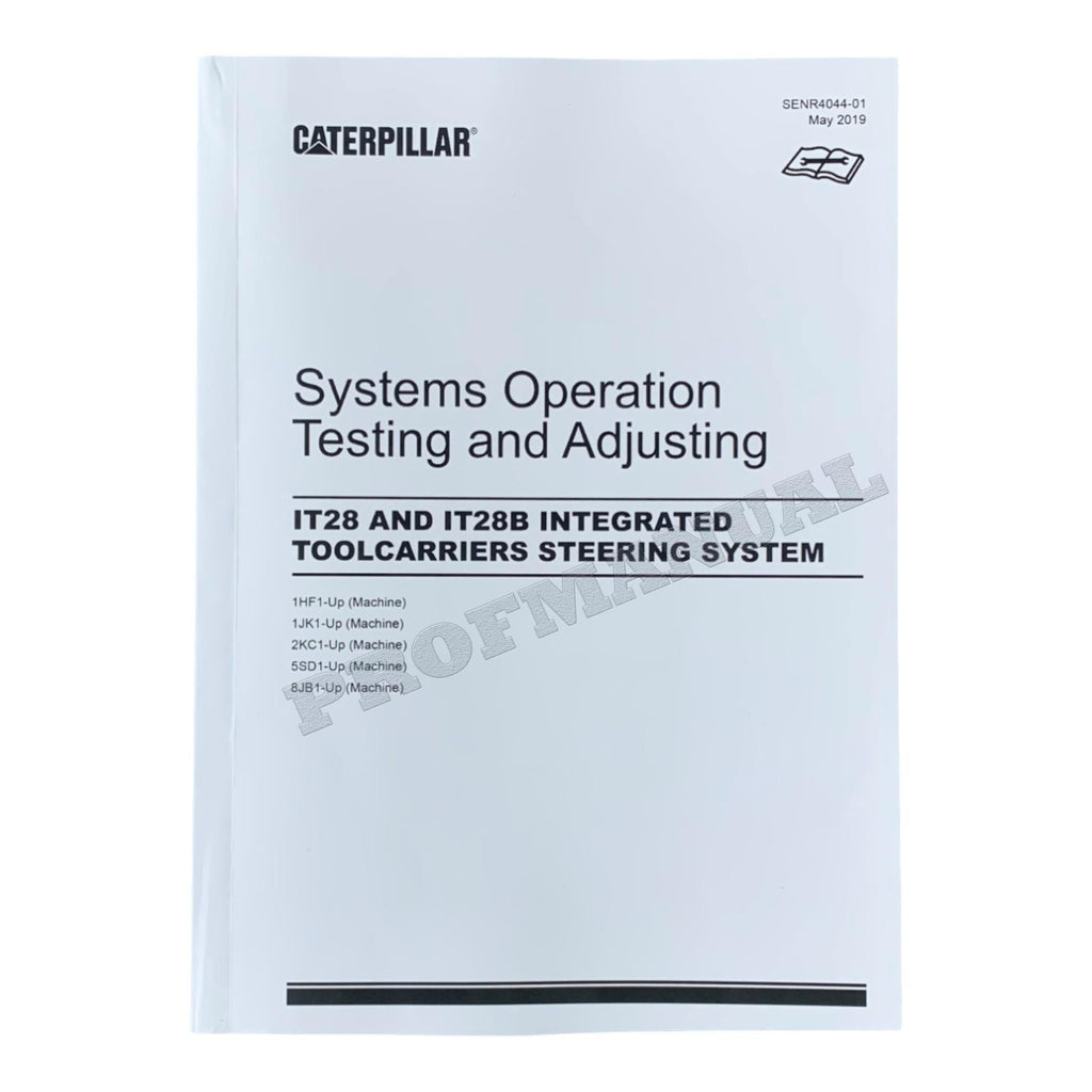 Manual de servicio completo del portaherramientas integrado Caterpillar IT28 IT28B 17 libros *Enviar número de serie