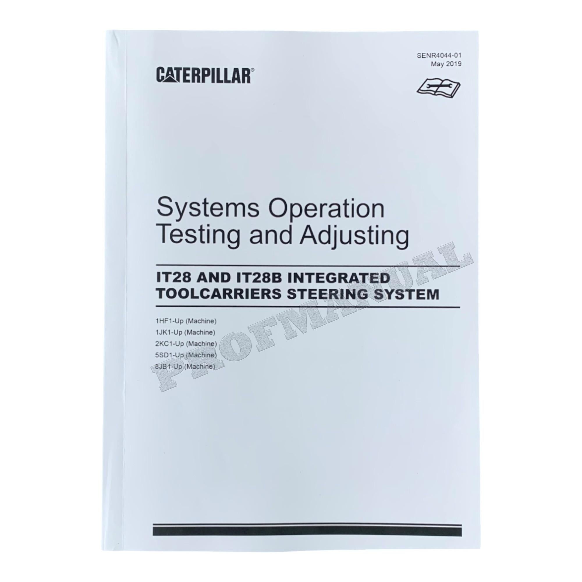 Manual de servicio completo del portaherramientas integrado Caterpillar IT28 IT28B 17 libros *Enviar número de serie