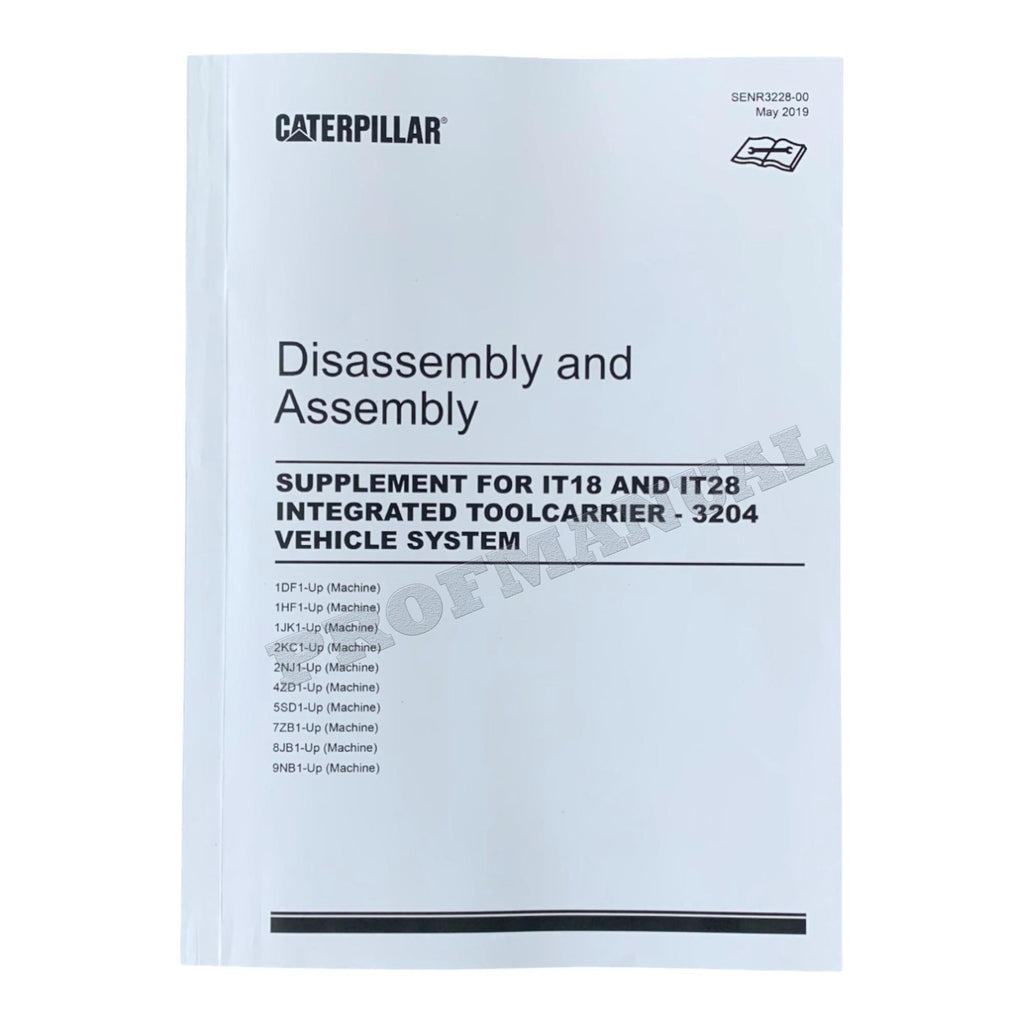 Manual de servicio completo del portaherramientas integrado Caterpillar IT28 IT28B 17 libros *Enviar número de serie