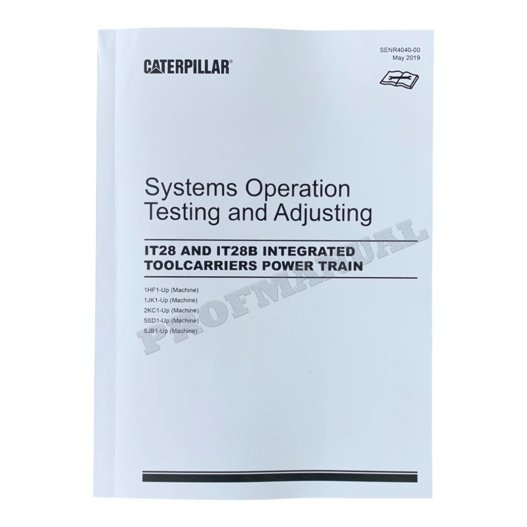 Manual de servicio completo del portaherramientas integrado Caterpillar IT28 IT28B 17 libros *Enviar número de serie