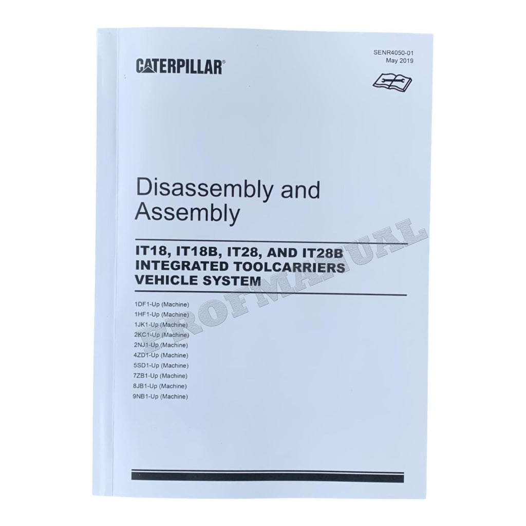 Manual de servicio completo del portaherramientas integrado Caterpillar IT28 IT28B 17 libros *Enviar número de serie
