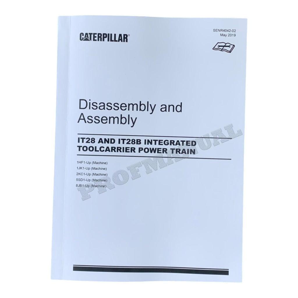 Manual de servicio completo del portaherramientas integrado Caterpillar IT28 IT28B 17 libros *Enviar número de serie