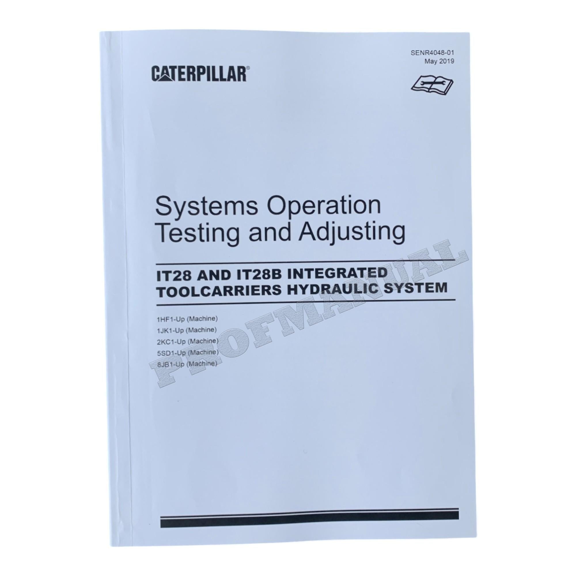 Manual de servicio completo del portaherramientas integrado Caterpillar IT28 IT28B 17 libros *Enviar número de serie