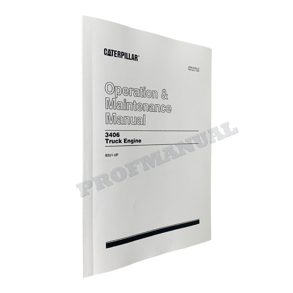 Caterpillar 3406 Truck Engine Full Service Manual *Send serial number