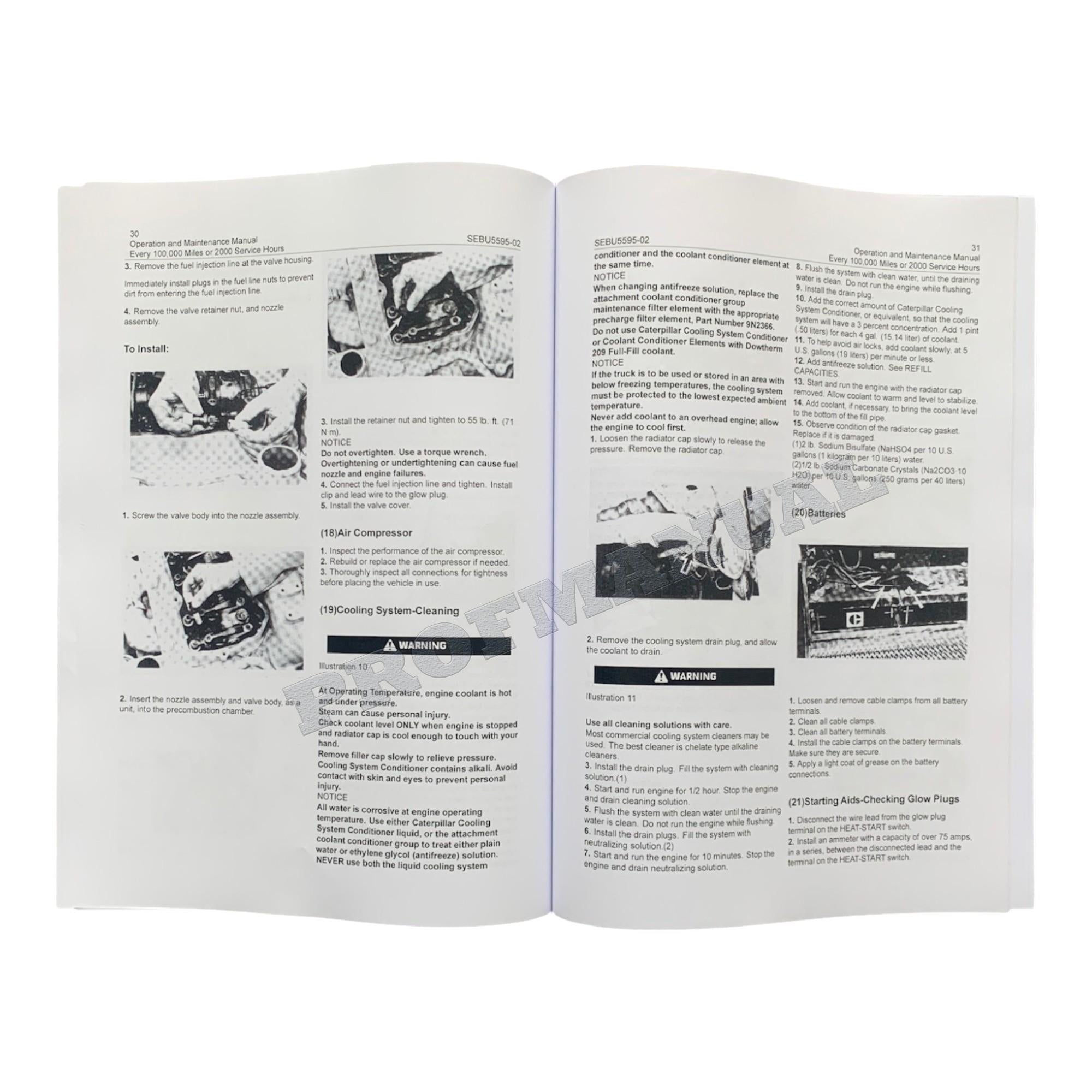 Caterpillar 3406 Truck Engine Full Service Manual *Send serial number