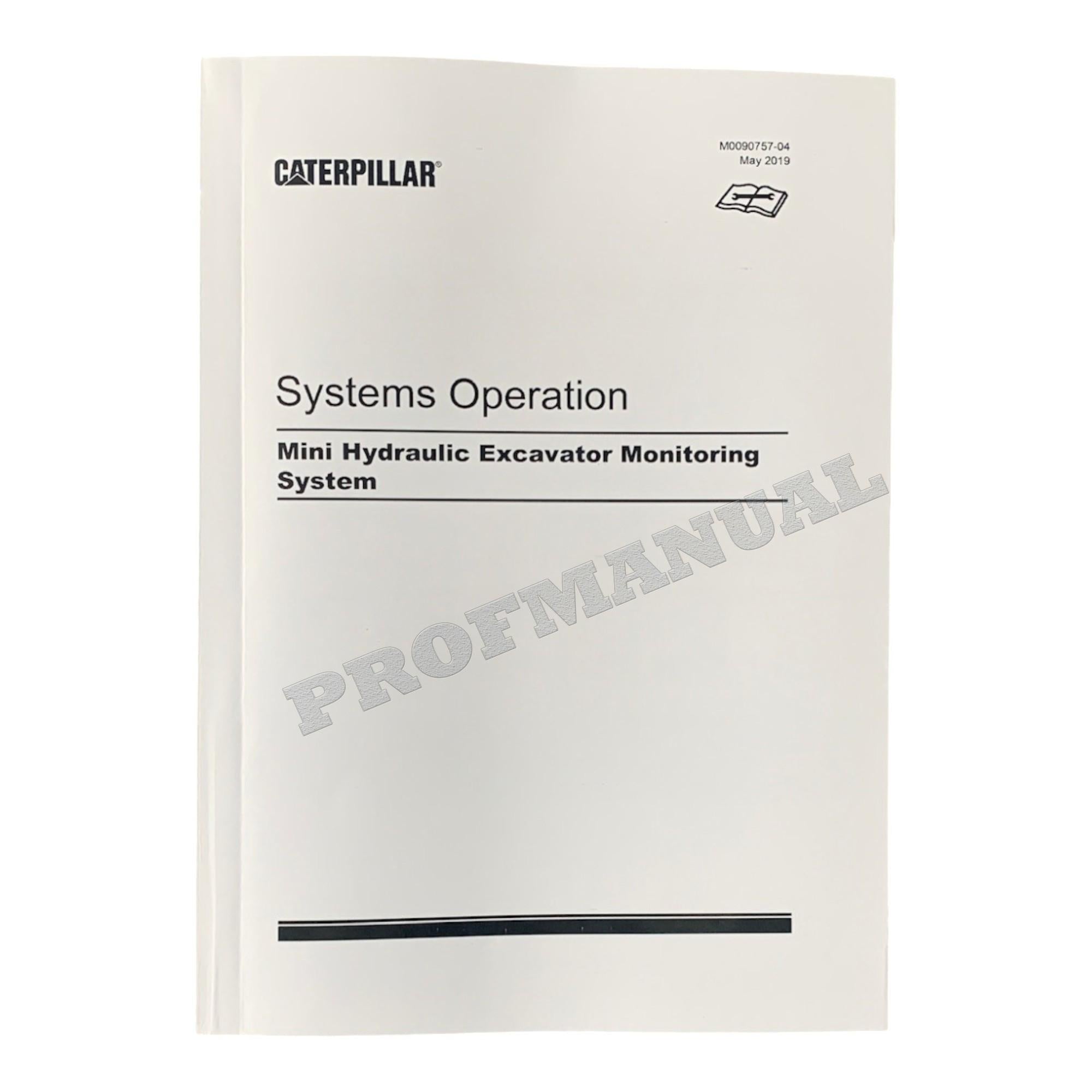 Manual de servicio completo de la excavadora Caterpillar 308 CR 12 libros + 2 hojas *Enviar número de serie