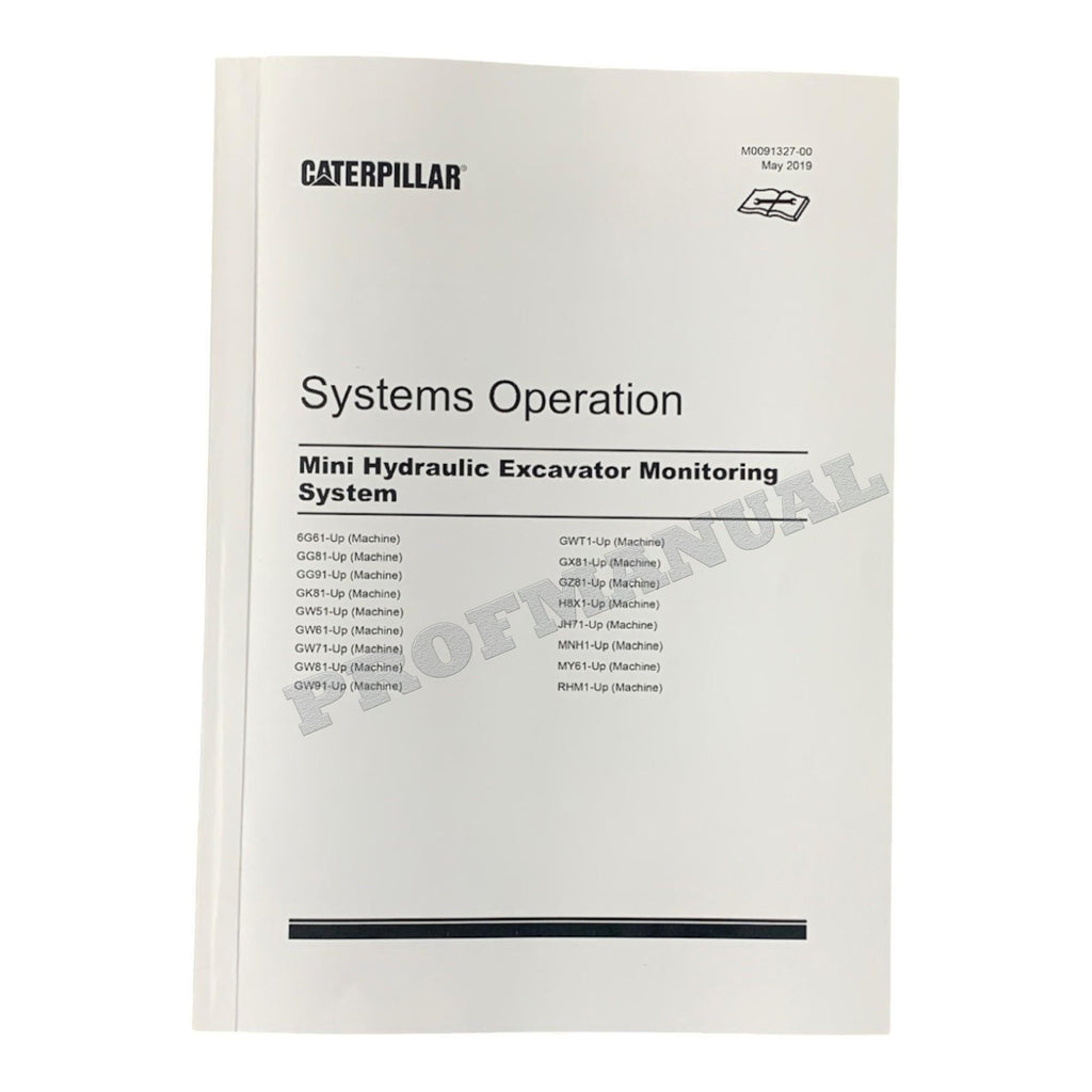Manual de servicio completo de la excavadora Caterpillar 308 CR 12 libros + 2 hojas *Enviar número de serie