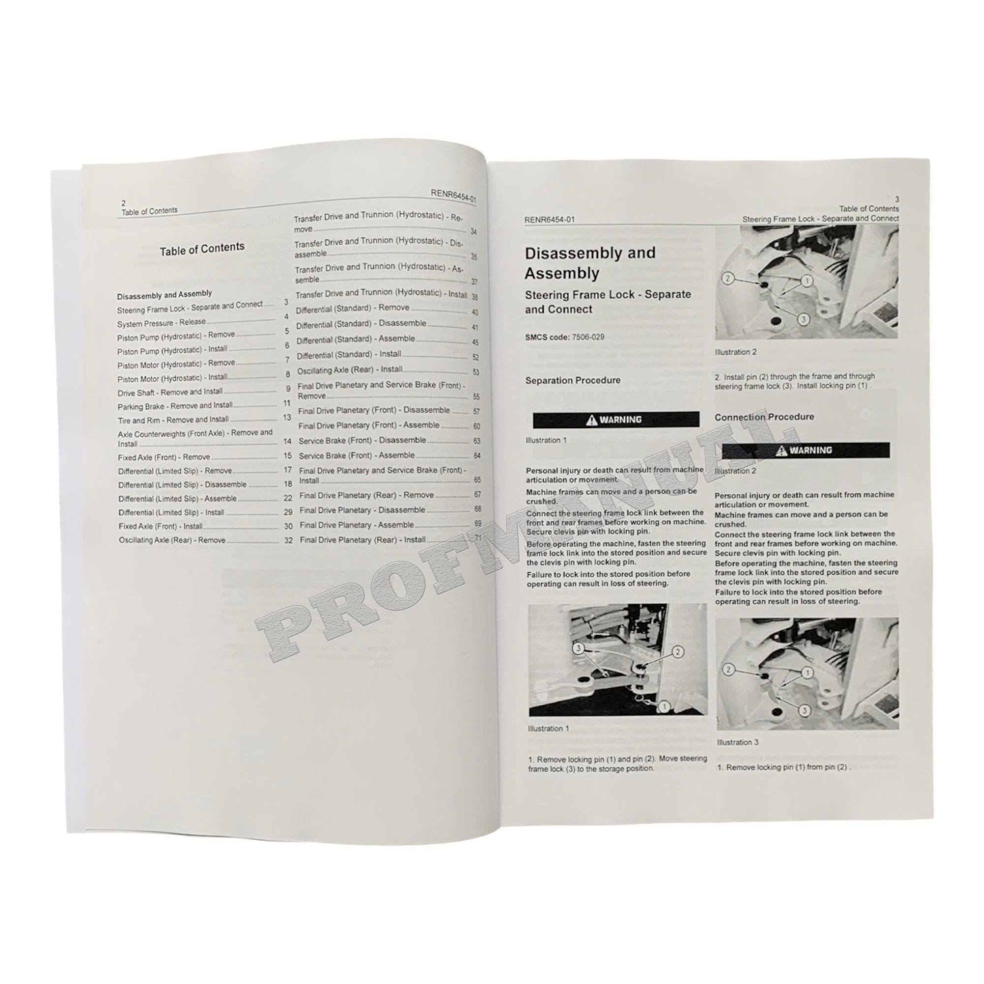 Caterpillar 908 Compact Wheel Loader Full Service Manual *Send serial number