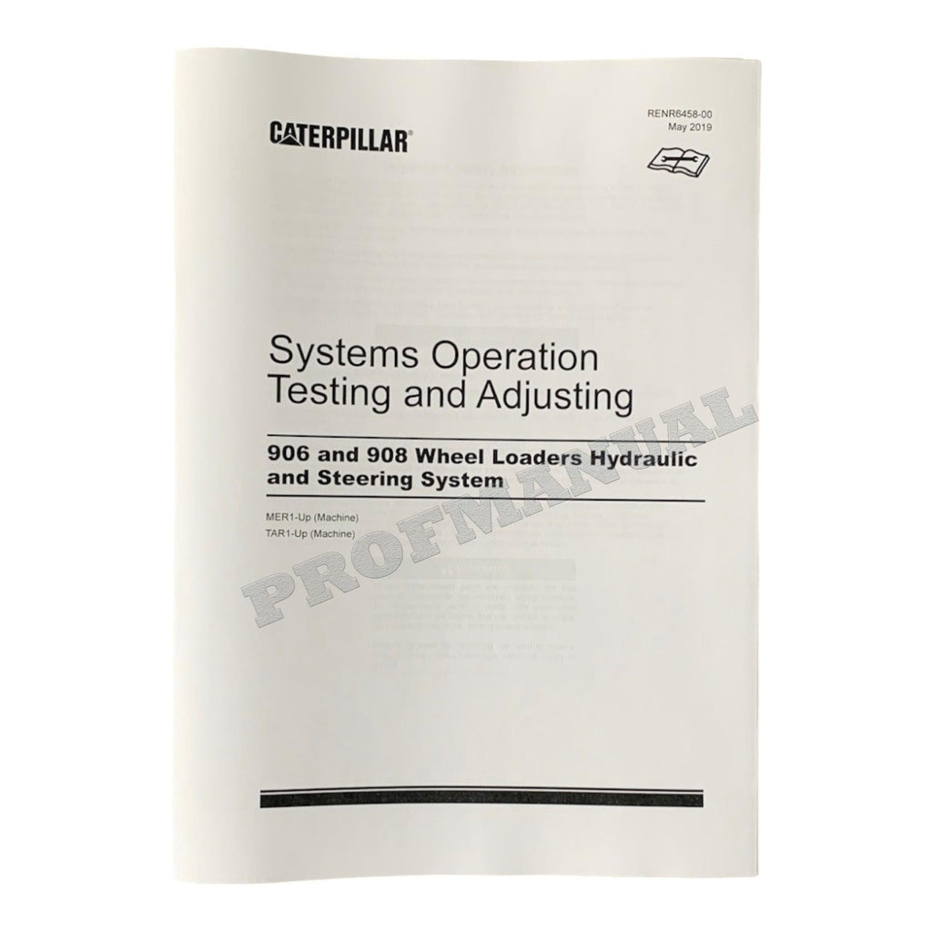 Caterpillar 908 Compact Wheel Loader Full Service Manual *Send serial number