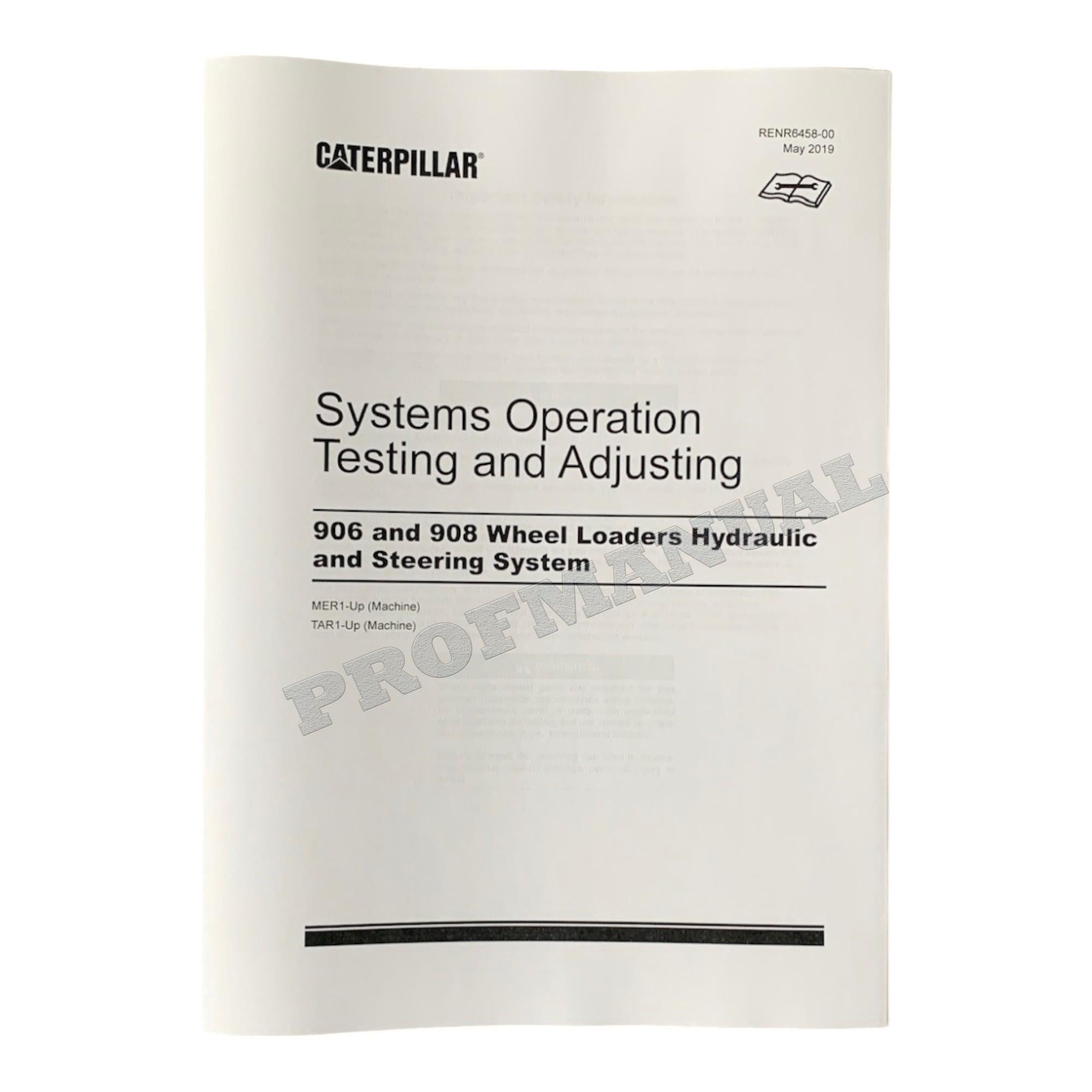 Caterpillar 908 Compact Wheel Loader Full Service Manual *Send serial number