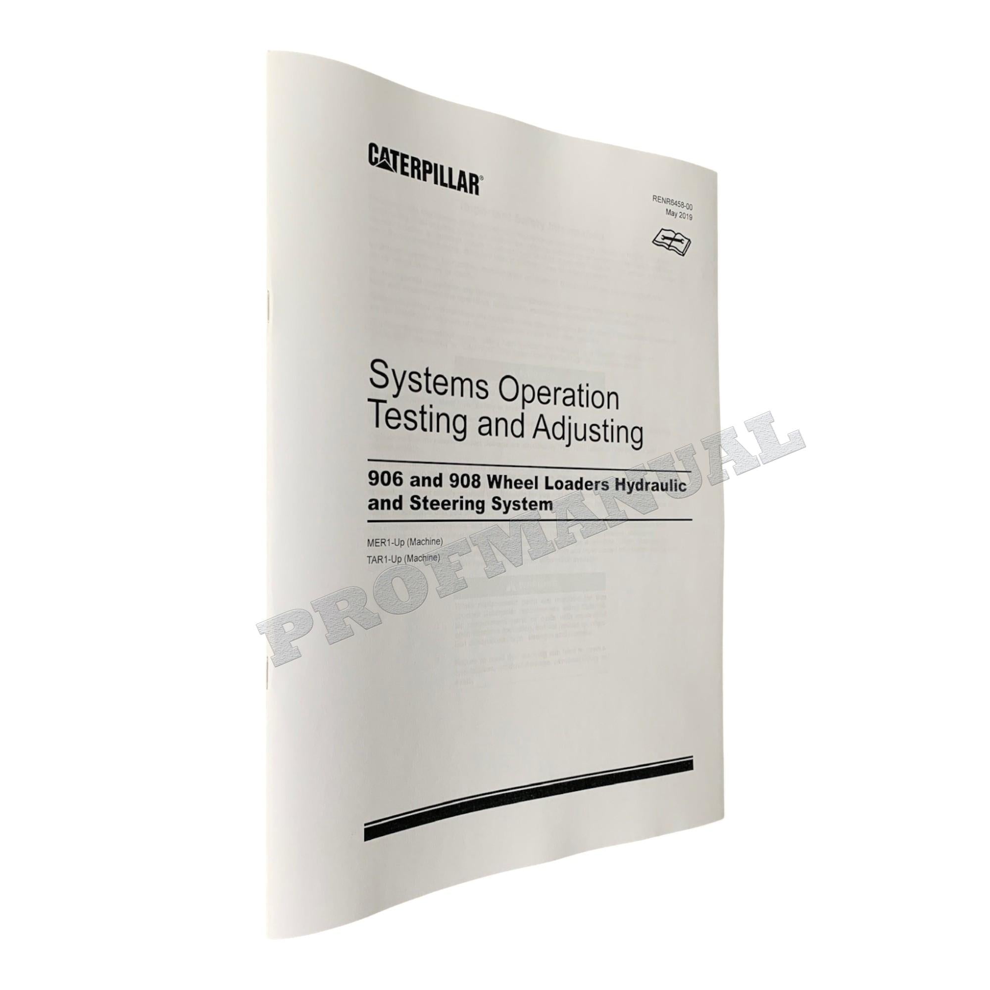 Caterpillar 908 Compact Wheel Loader Full Service Manual *Send serial number
