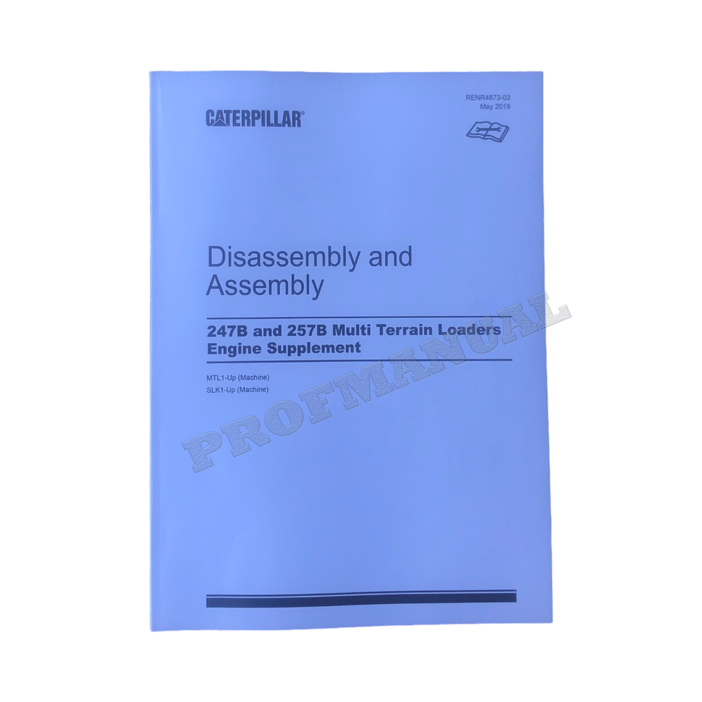 Manual de servicio del cargador Caterpillar 247B, 257B, 267B, 277B y 287B