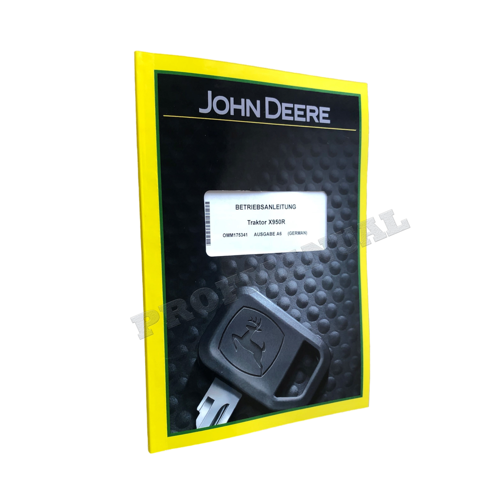 JOHN DEERE X950R TRAKTOR BETRIEBSANLEITUNG #1