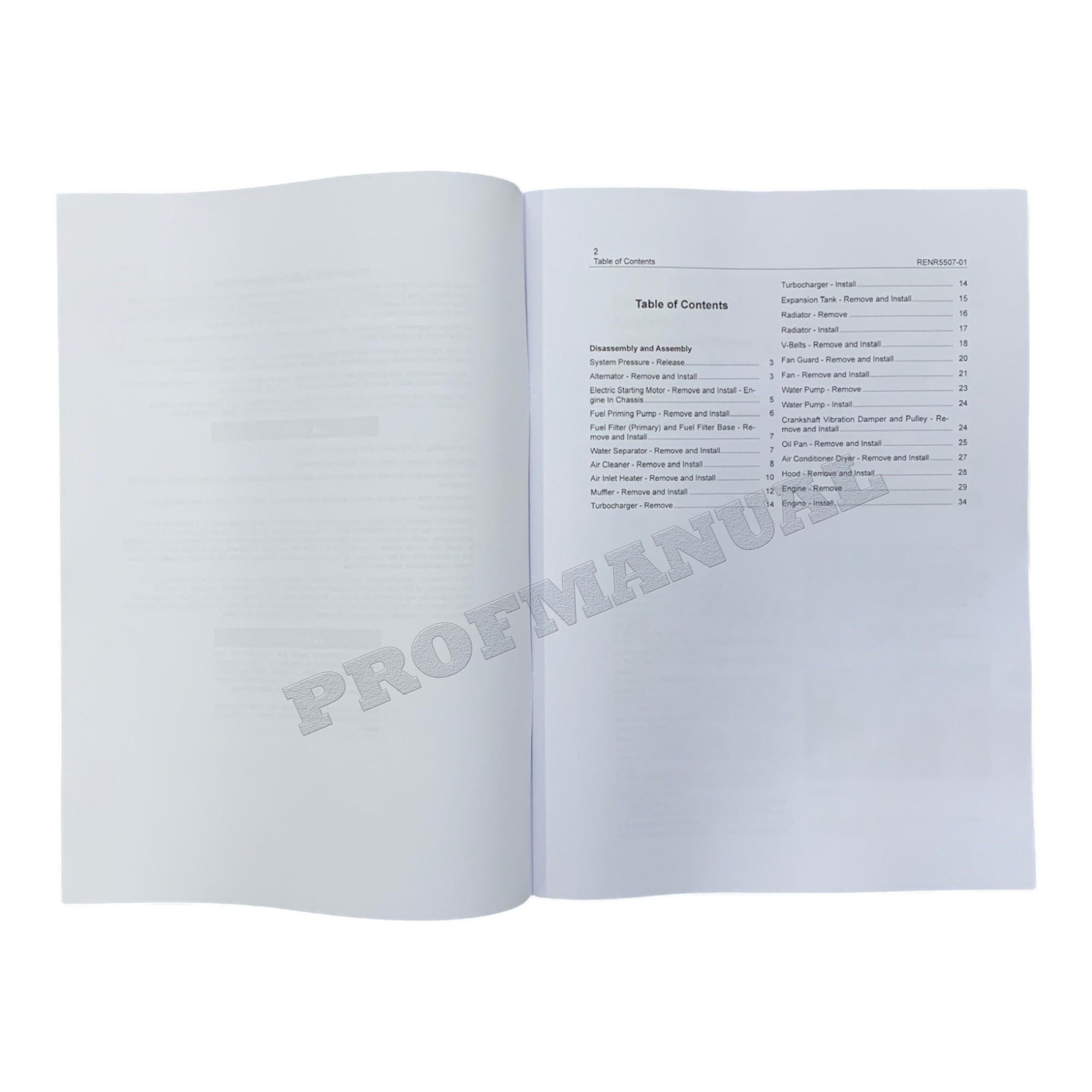 Caterpillar 3064 3066 Engine Disassem Assem Operation Test Adjust Service Manual