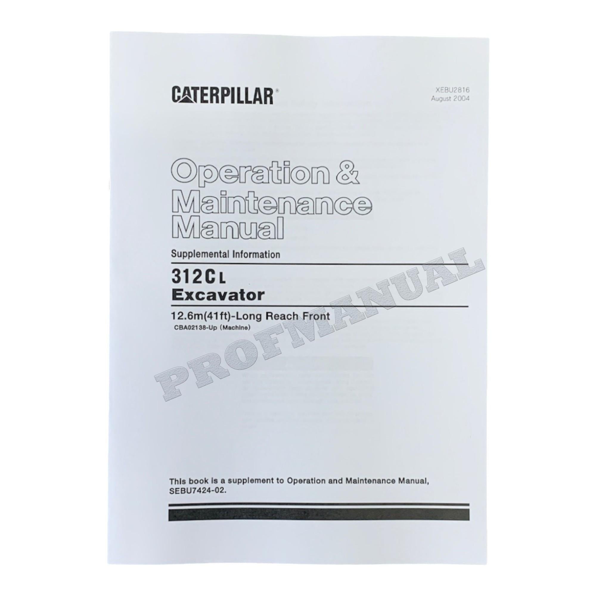 Manual de servicio completo de la excavadora Caterpillar 312C 312C L 28 libros RENR5500 *Enviar número de serie