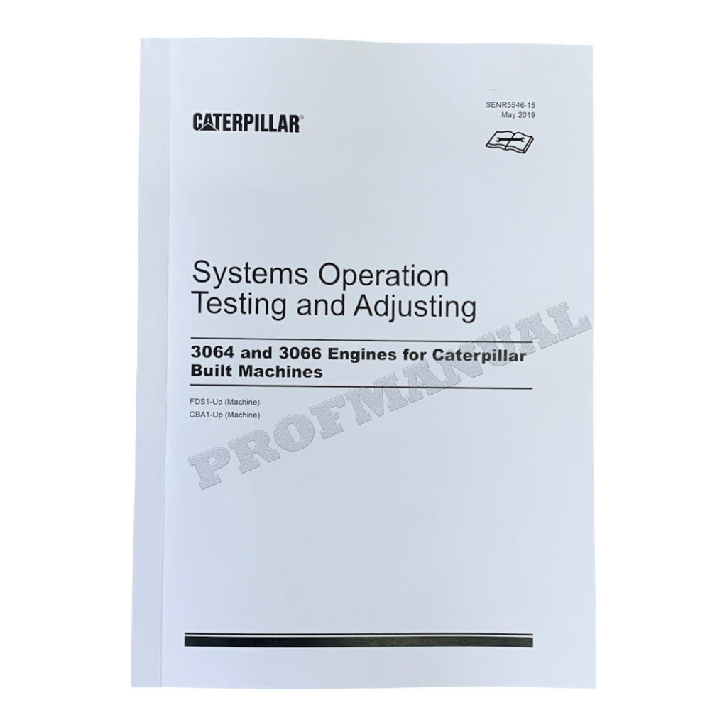 Caterpillar 3064 3066 Engine Disassem Assem Operation Test Adjust Service Manual