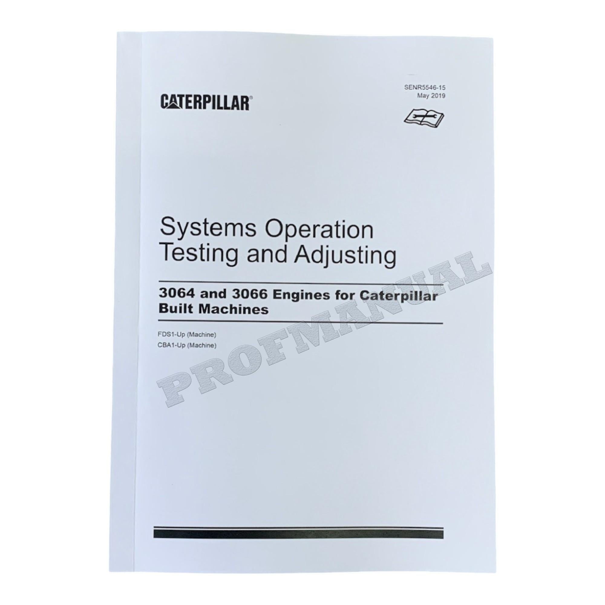 Caterpillar 3064 3066 Engine Disassem Assem Operation Test Adjust Service Manual