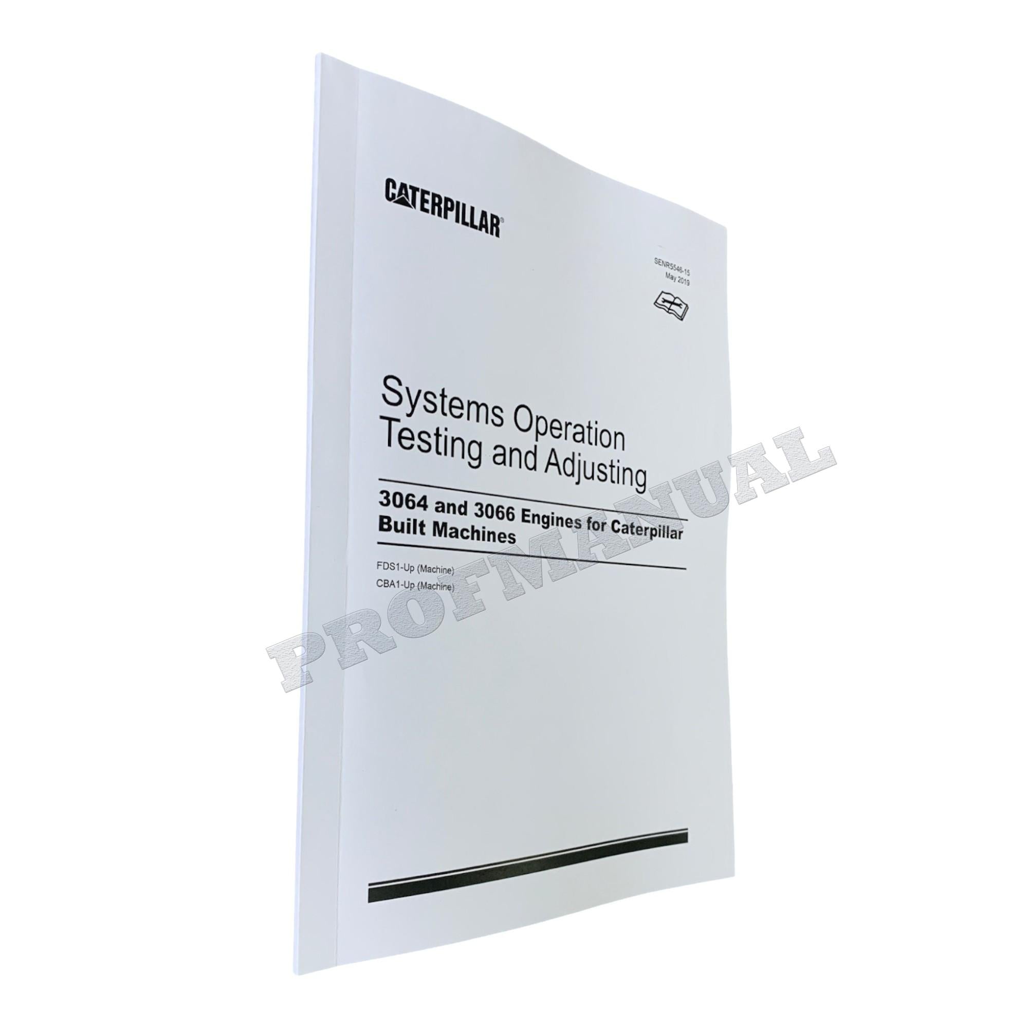 Caterpillar 3064 3066 Engine Disassem Assem Operation Test Adjust Service Manual