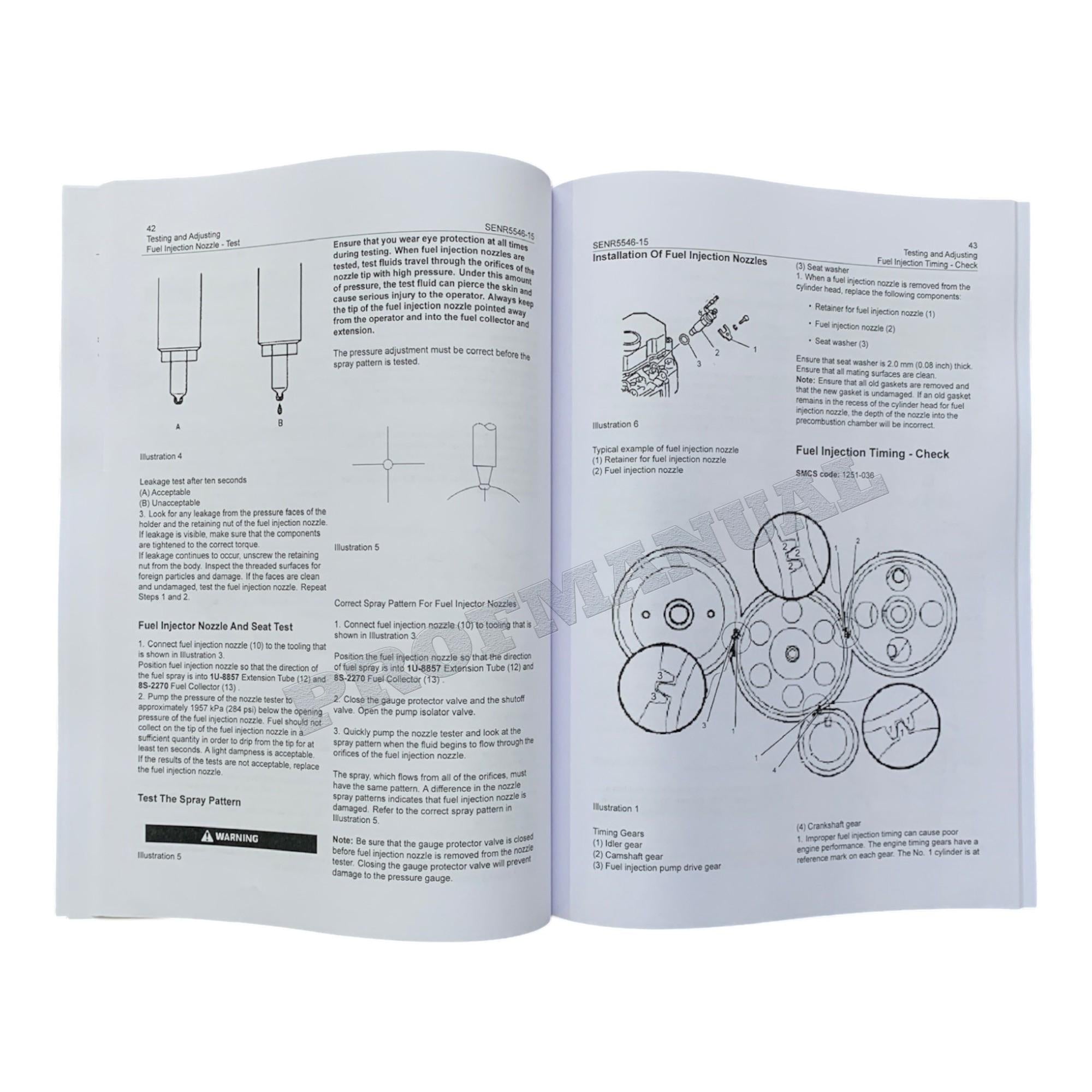 Caterpillar 3064 3066 Engine Disassem Assem Operation Test Adjust Service Manual
