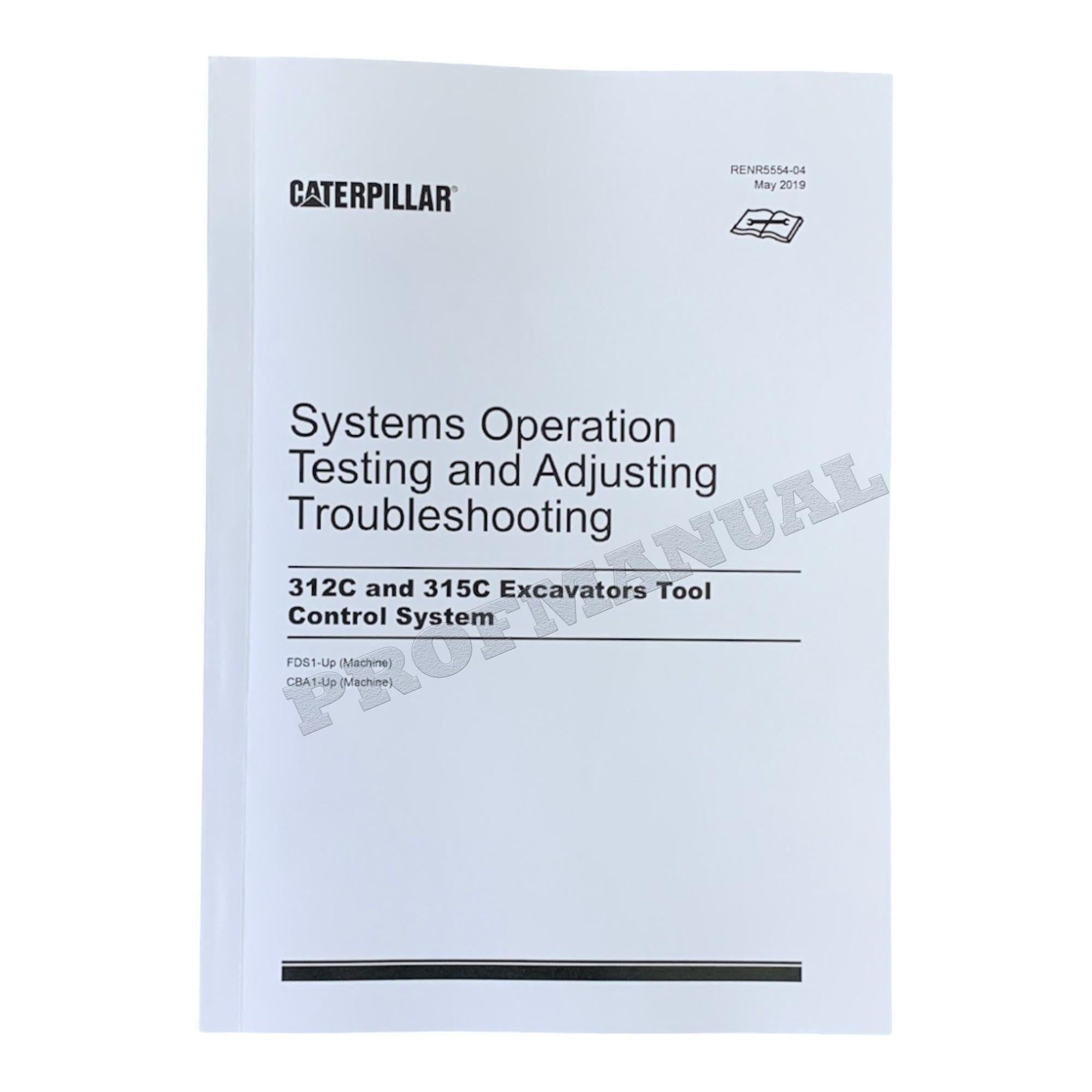 Manual de servicio completo de la excavadora Caterpillar 312C 312C L 28 libros RENR5500 *Enviar número de serie