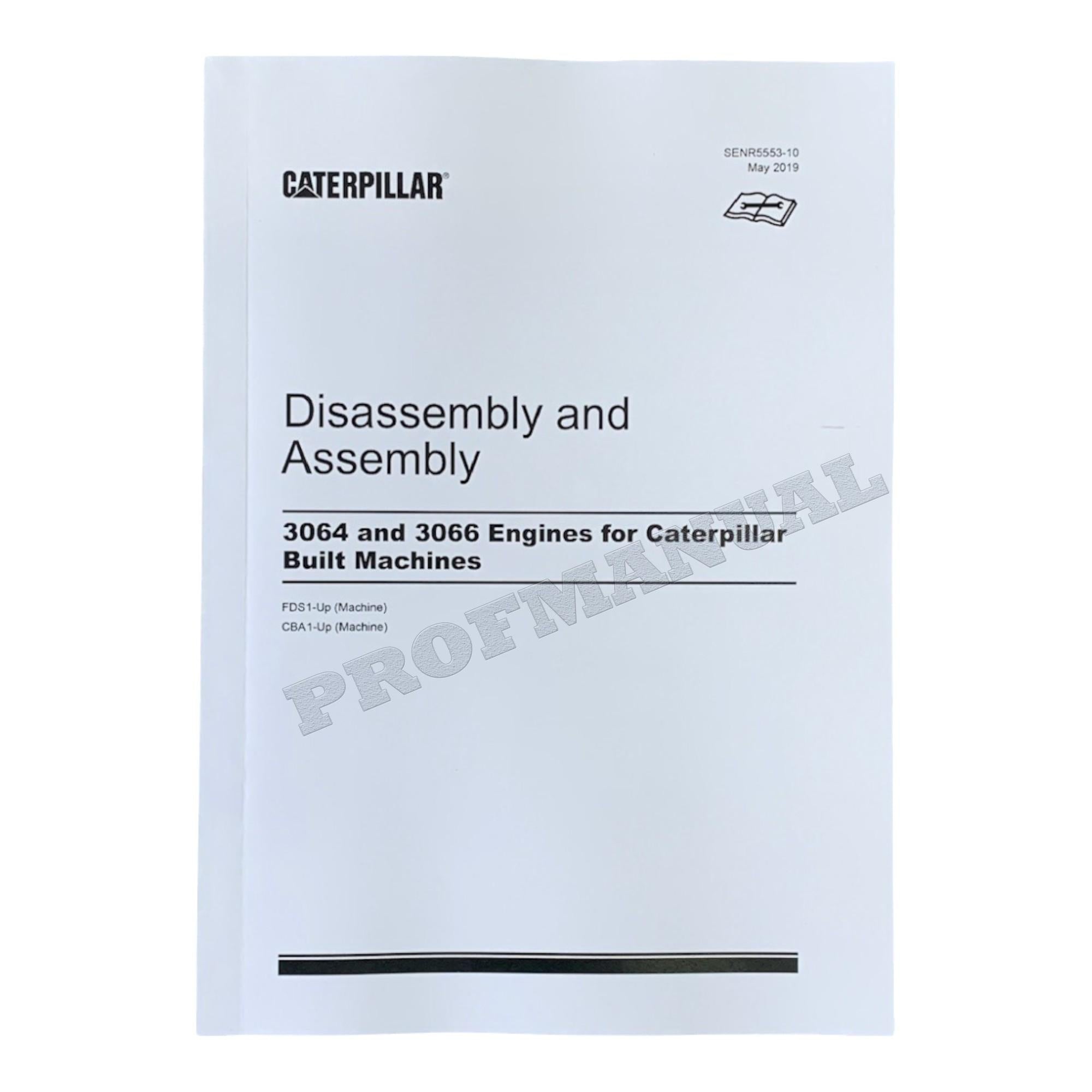 Caterpillar 3064 3066 Engine Disassem Assem Operation Test Adjust Service Manual