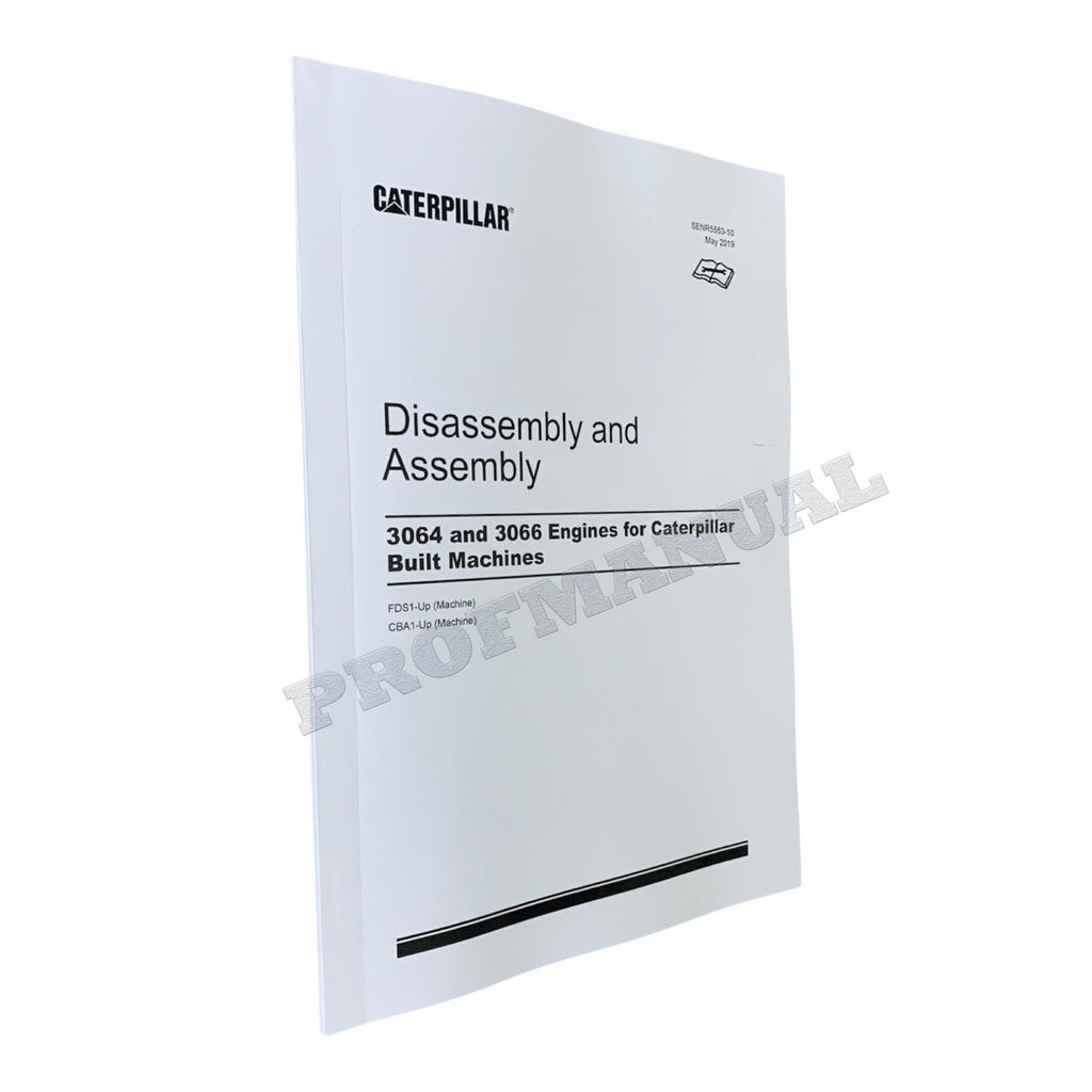Caterpillar 3064 3066 Engine Disassem Assem Operation Test Adjust Service Manual