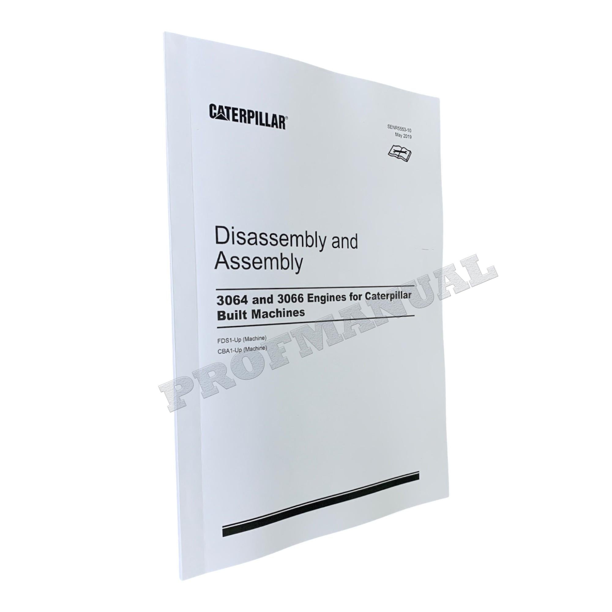 Caterpillar 3064 3066 Engine Disassem Assem Operation Test Adjust Service Manual