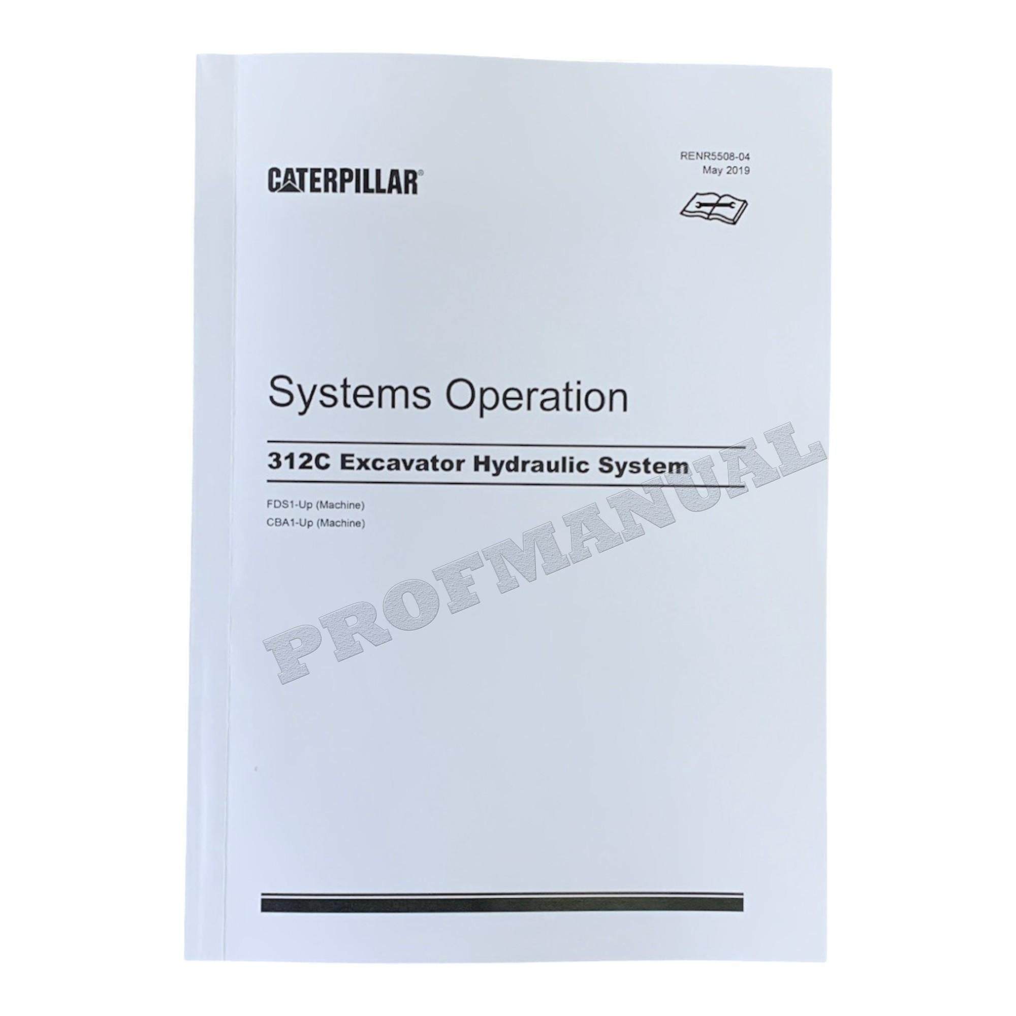 Manual de servicio completo de la excavadora Caterpillar 312C 312C L 28 libros RENR5500 *Enviar número de serie