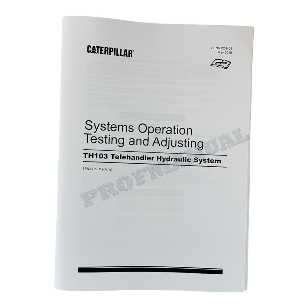 Caterpillar TH103 Telehandler Full Service Manual *Send serial number