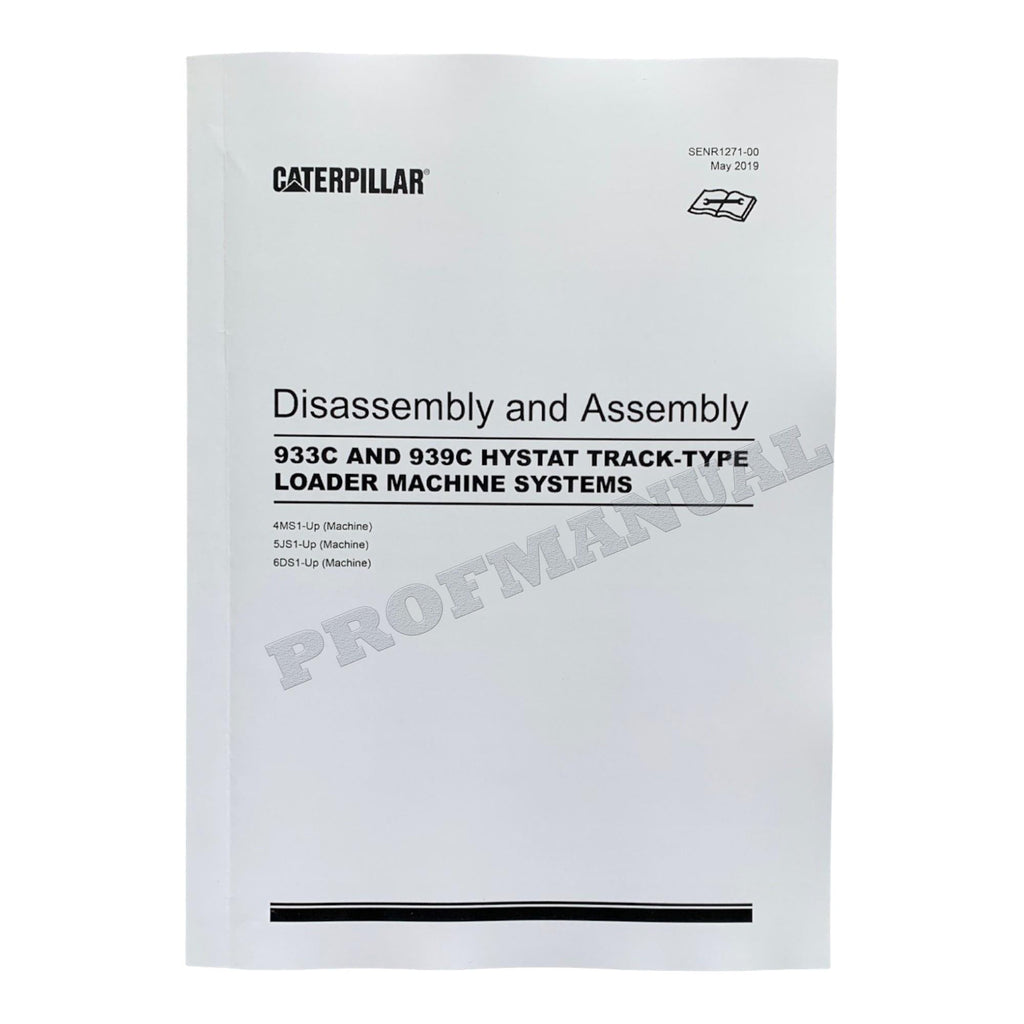 Caterpillar 933C 939C Track-Type Loader Full Service Manual *Send serial number